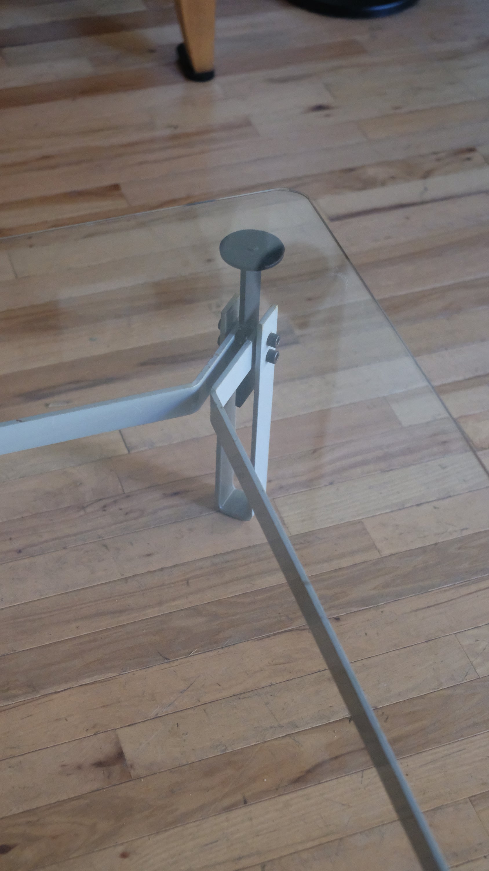 Steel and Glass Coffee Table