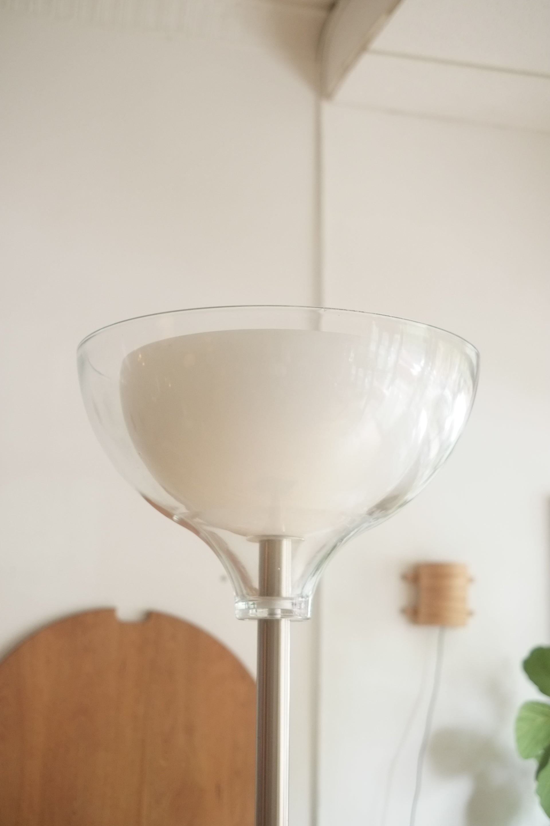 Large Floor Lamp in Double Glass by Antonio Citterio for Flos, 1990s