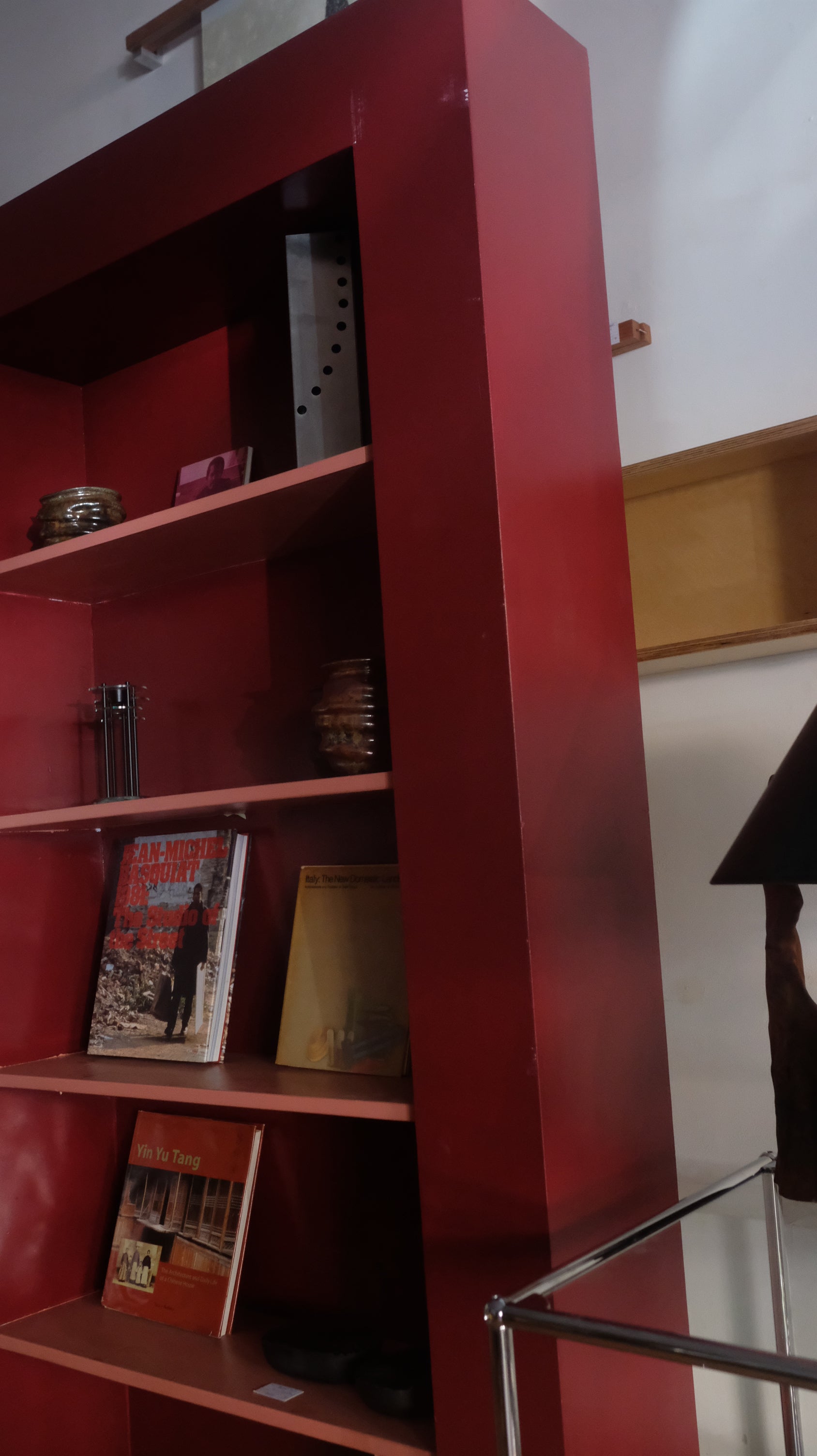 Large Maroon Bookcase