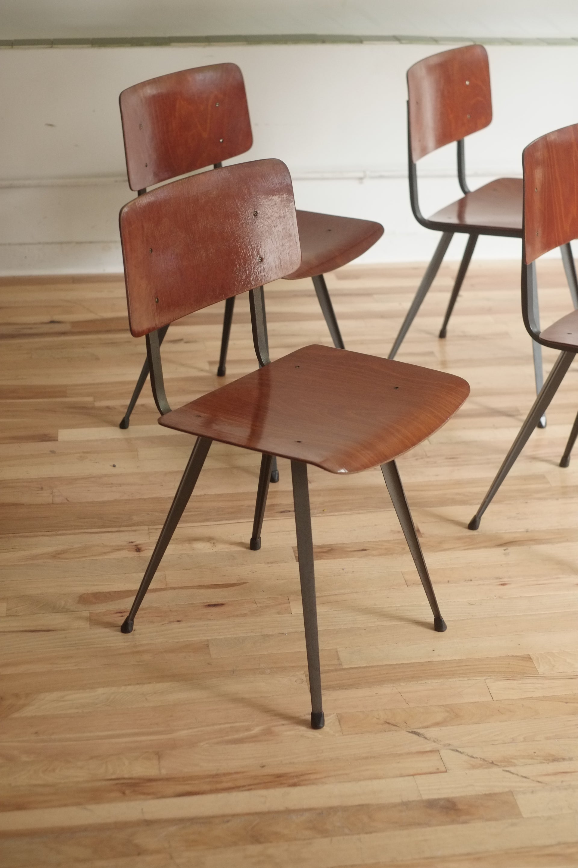 'Result' dining chairs by Friso Kramer for Ahrend (Set only)
