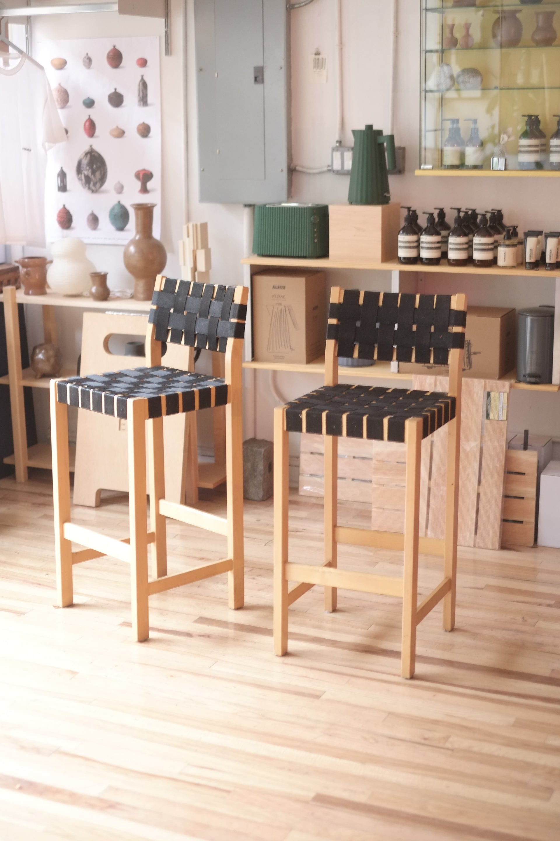 ARTEK CHAIR Counter stool BY ALVAR AALTO (Pair Only)