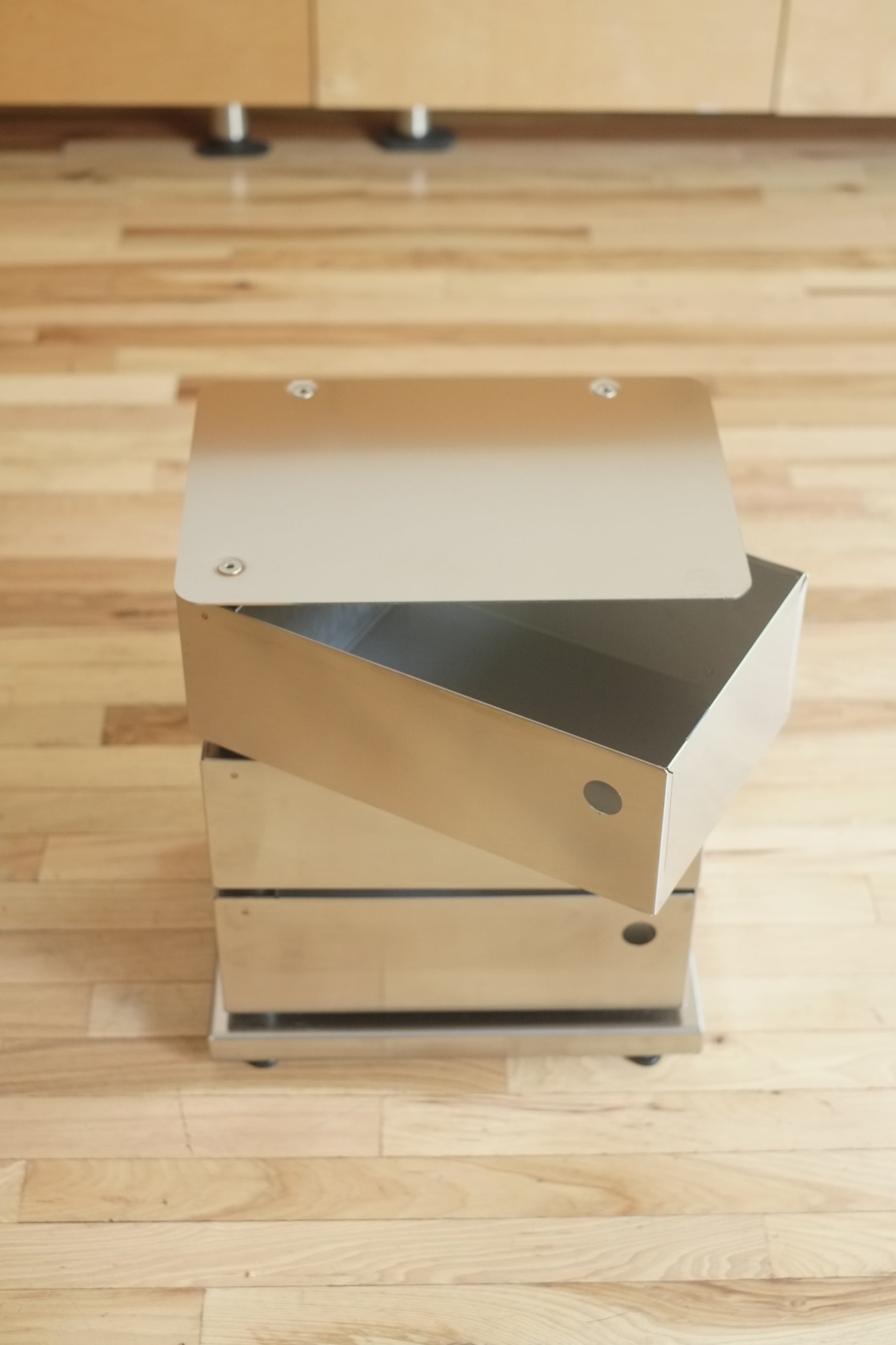 3-Drawer Pivot Cabinet (Stainless Steel)
