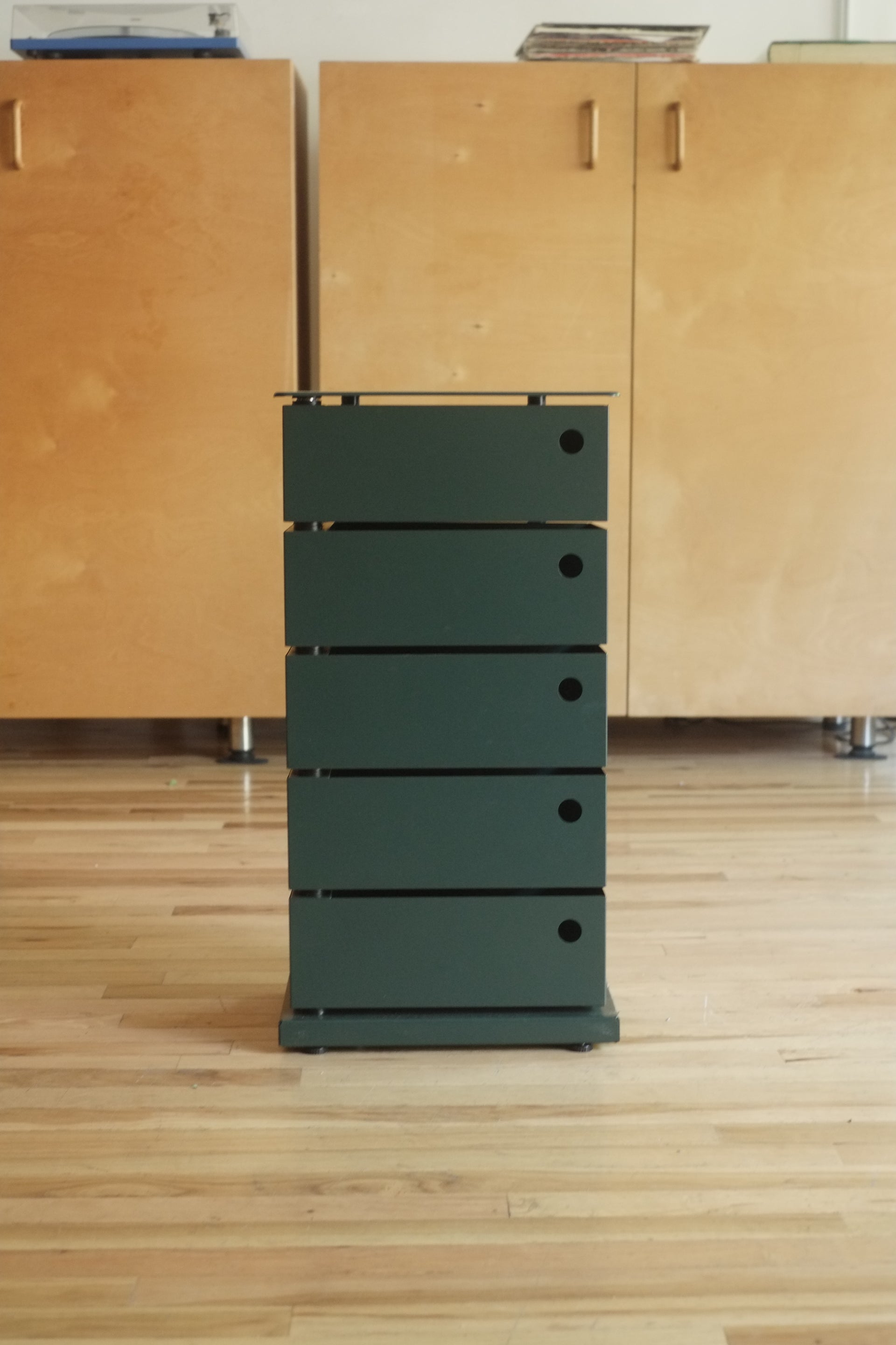 5-Drawer Pivot Cabinet (Midnight Green)
