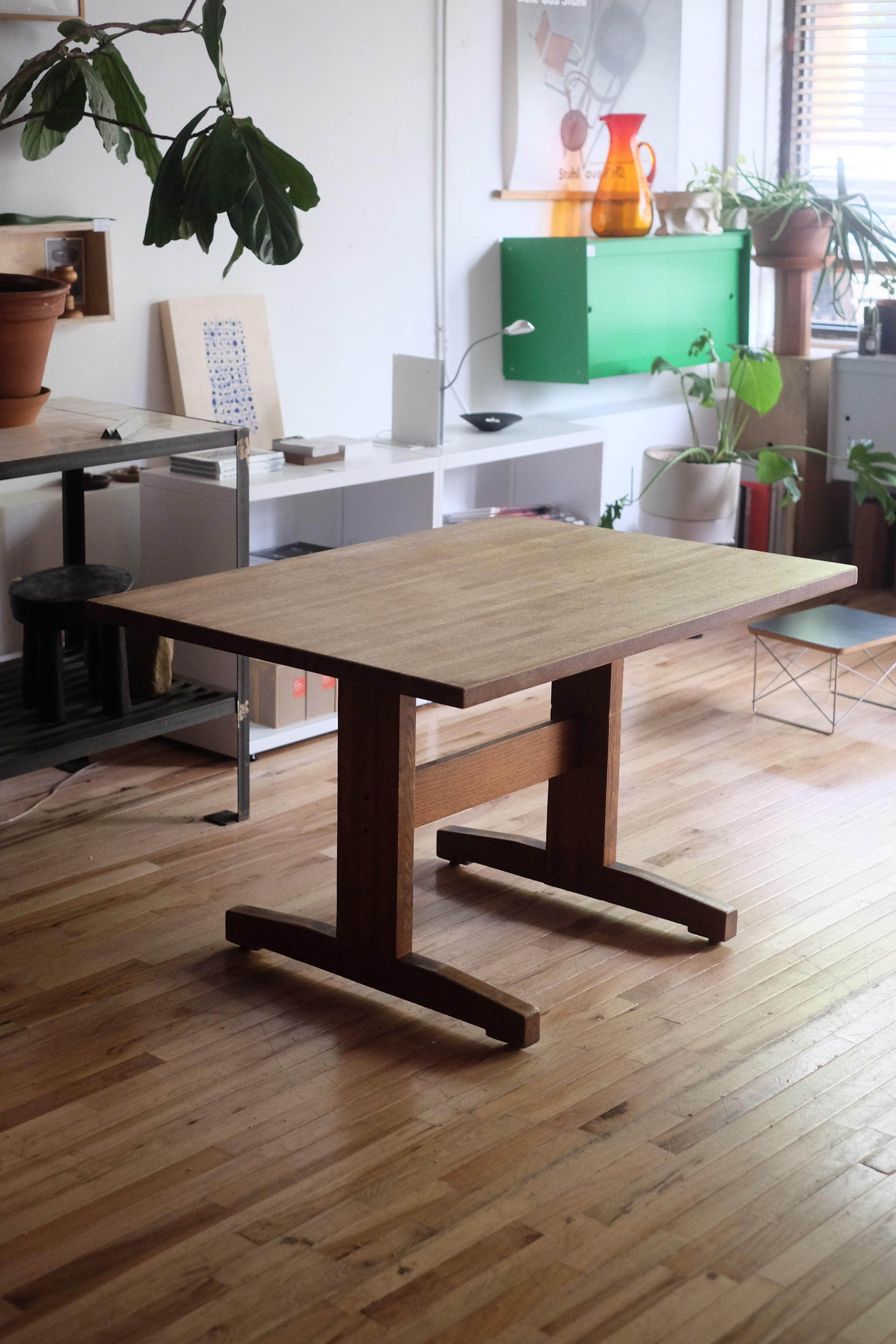 Wooden Trestle Dining Table