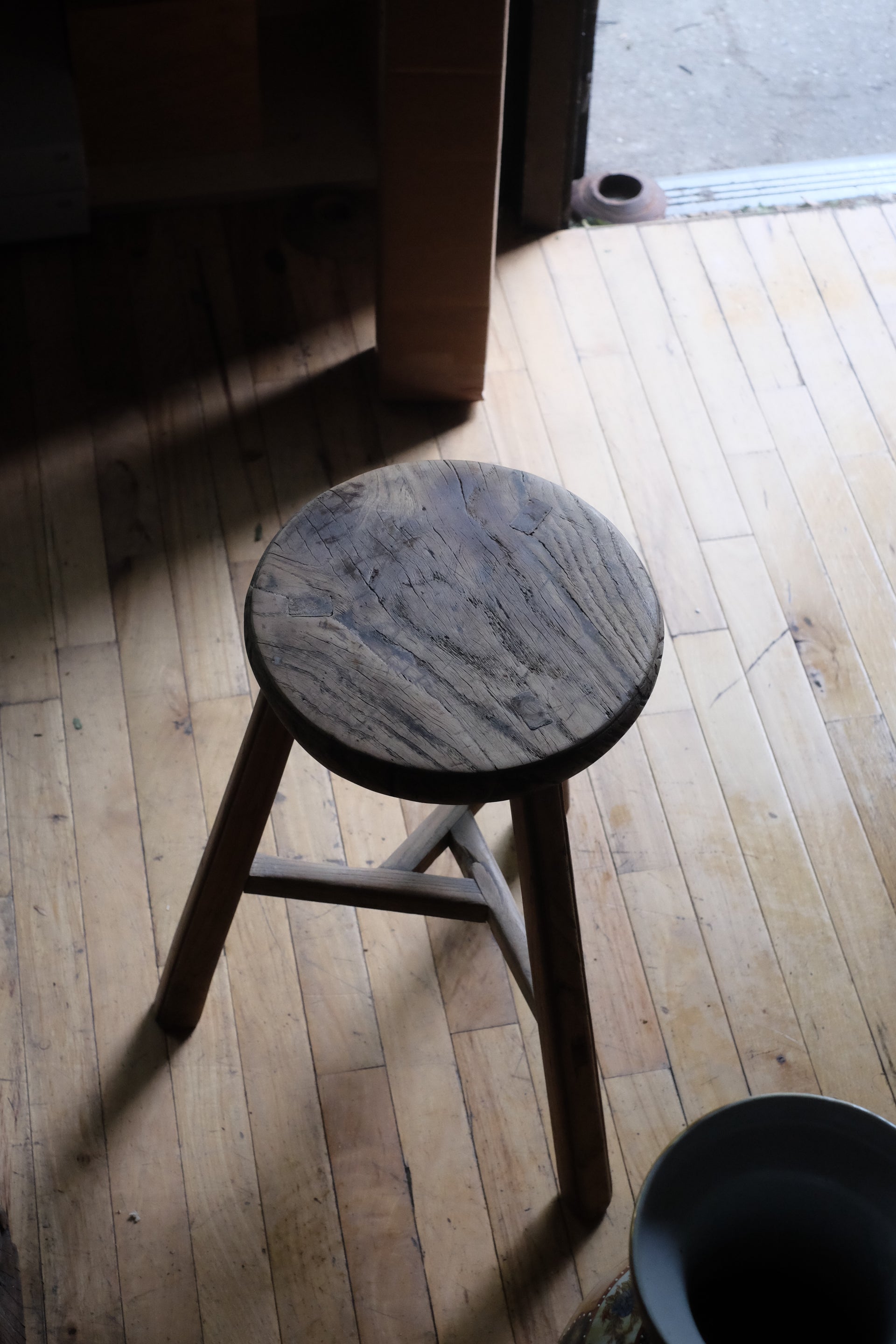 Tripod Wooden Stool