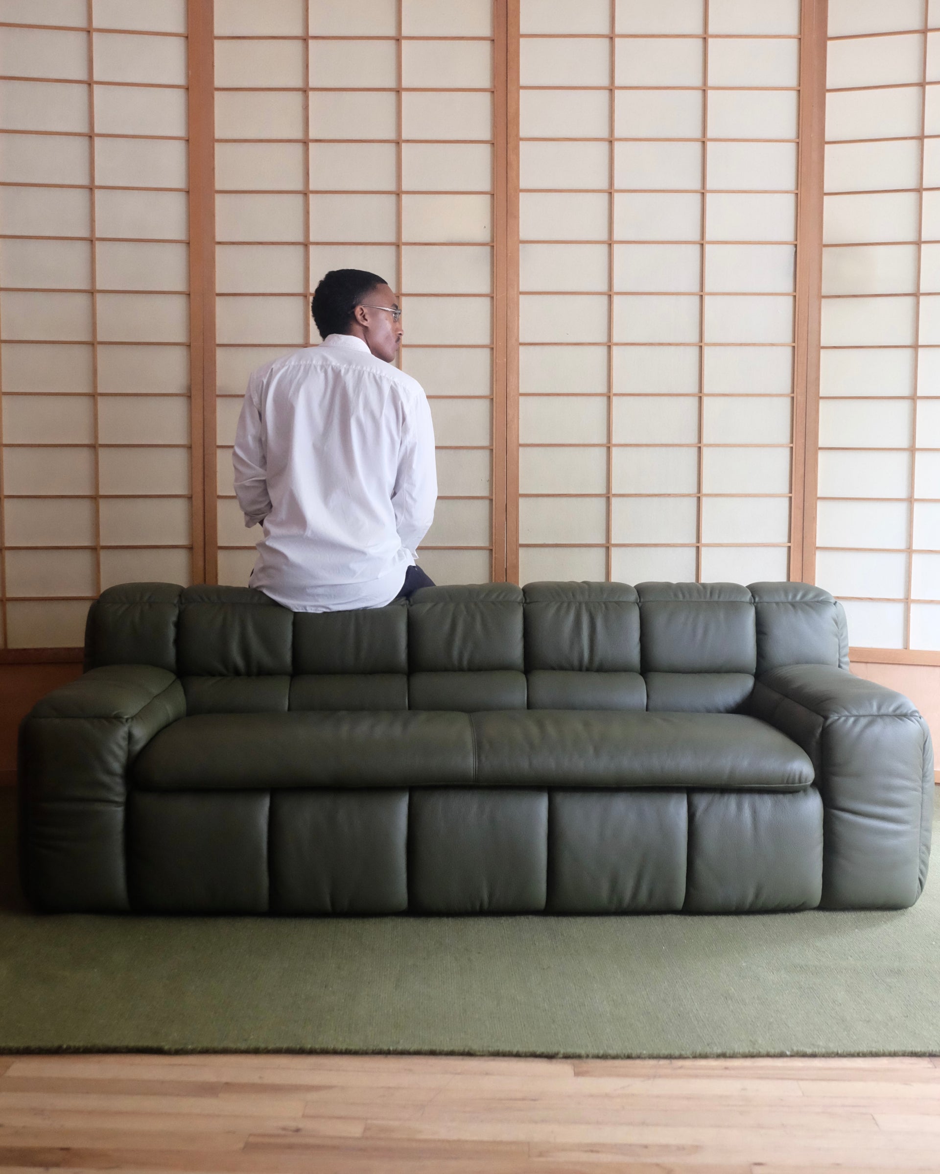 (Pre Order) ZE SOFA BY LICHEN NYC FOR KARIMOKU (Olive Green)