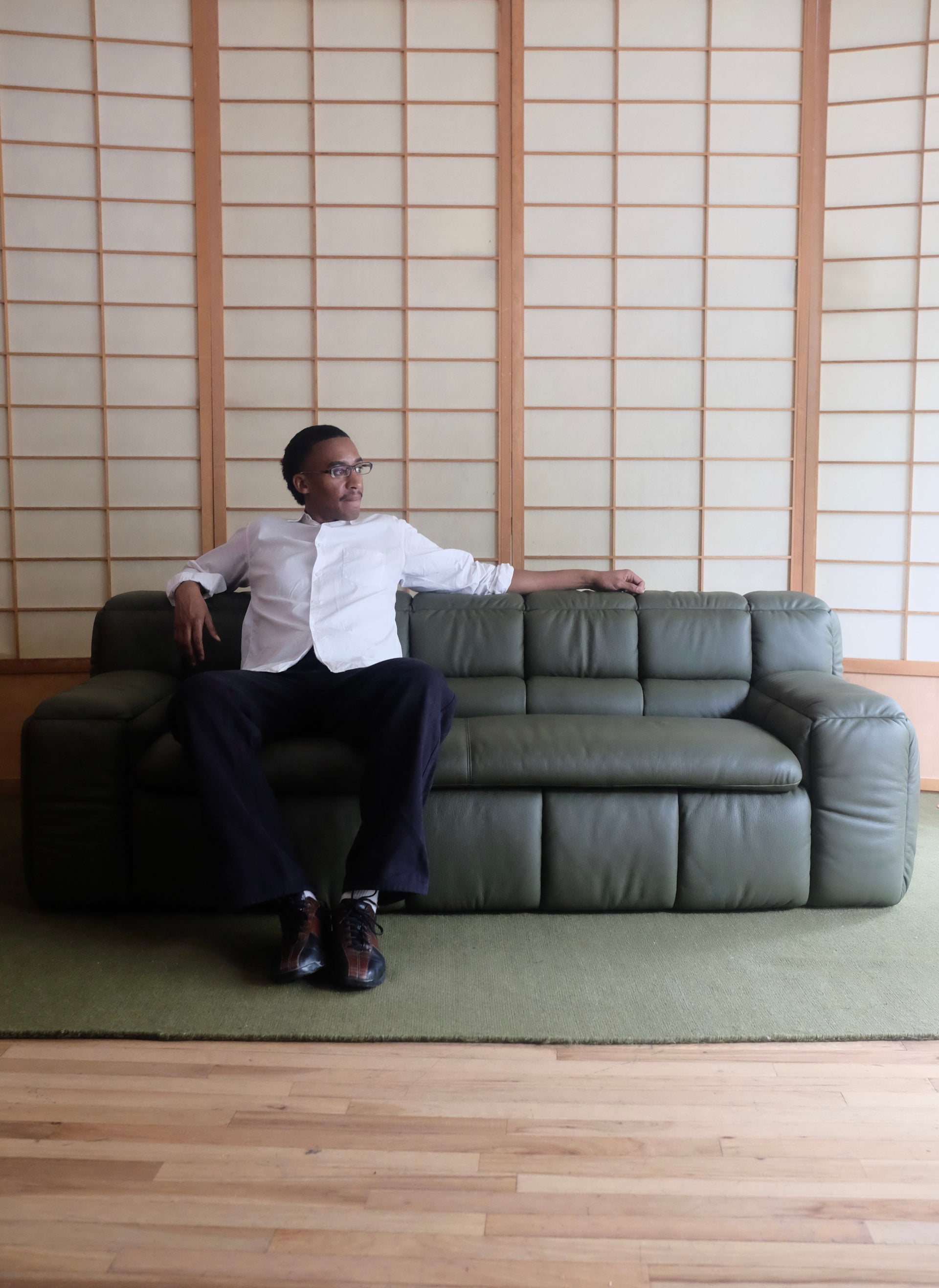 (Pre Order) ZE SOFA BY LICHEN NYC FOR KARIMOKU (Olive Green)