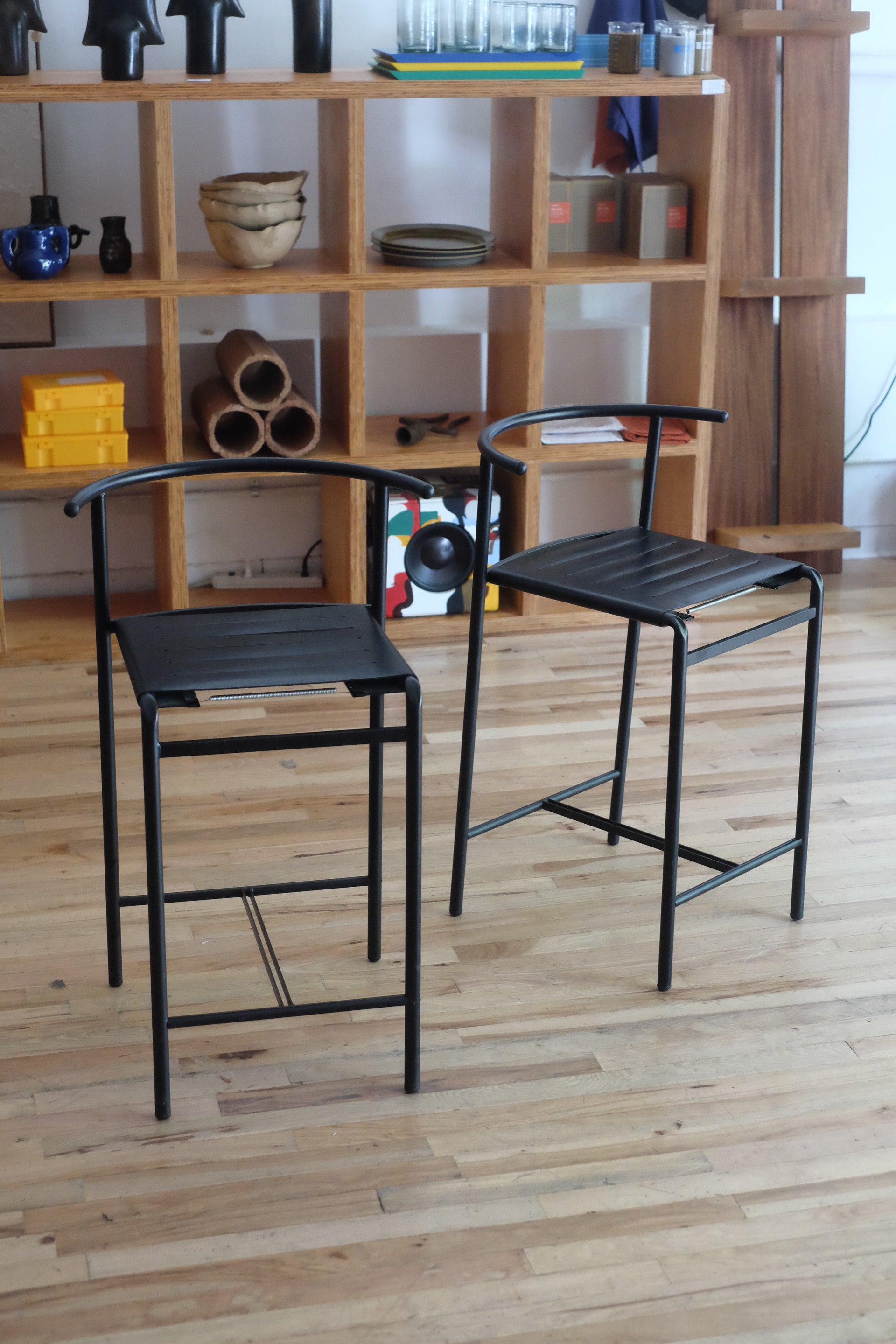 ‘PS213’ CAFÉ Bar Stools by Philippe Starck for Baleri (pair)