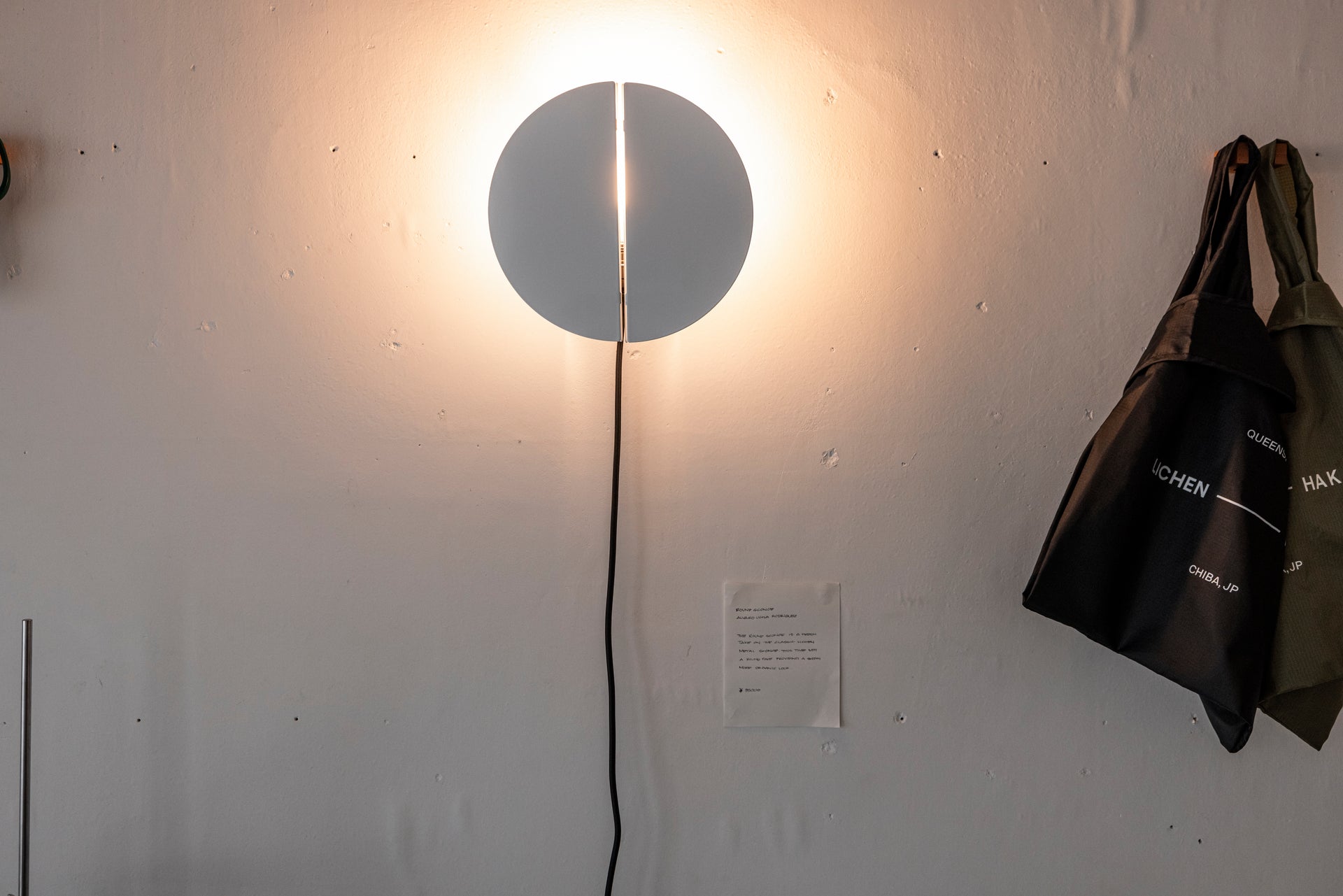 Lichen x Hako Round Sconce by Alvaro Ucha Rodriguez