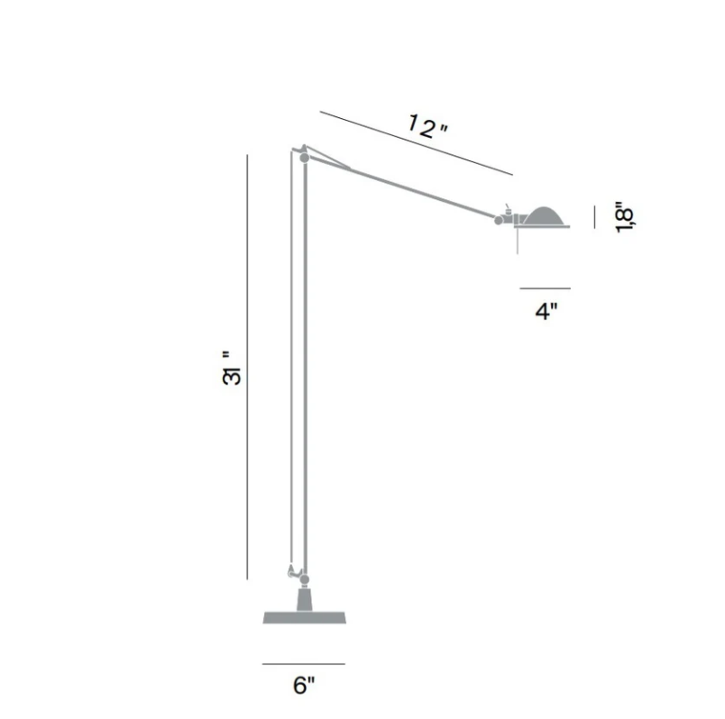 Berenice Floor Lamp by Paolo Rizzatto for Luceplan