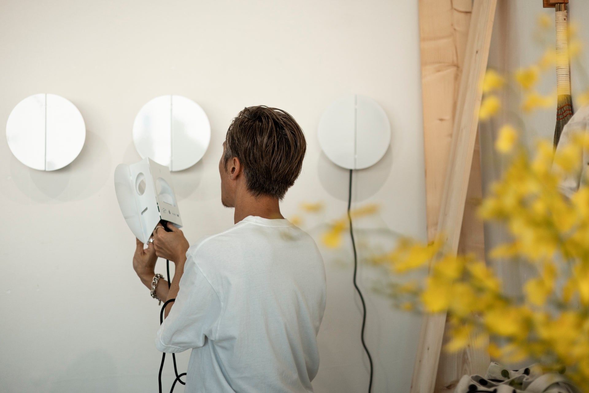 Lichen x Hako Round Sconce by Alvaro Ucha Rodriguez