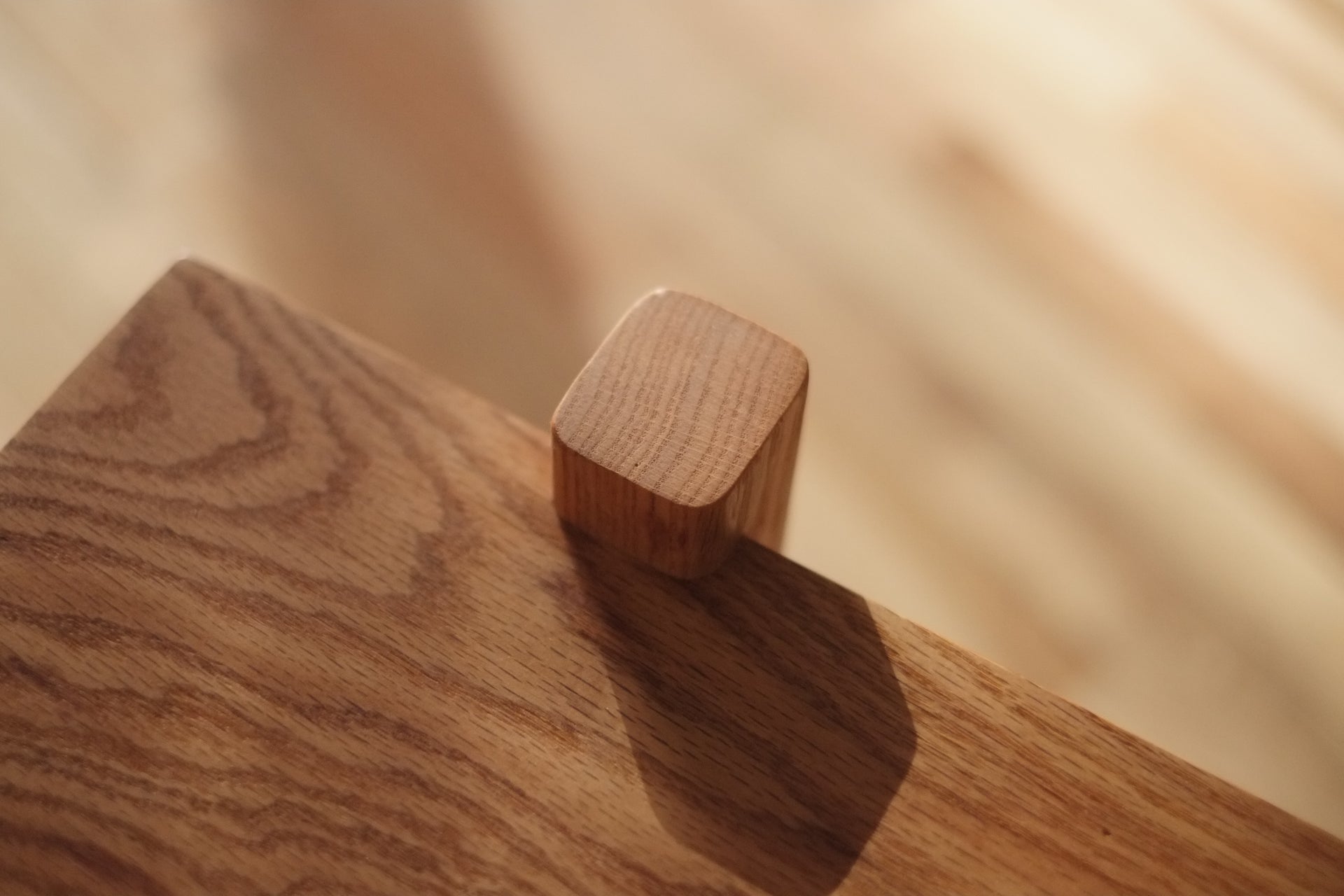 2-Tier Console in Red Oak
