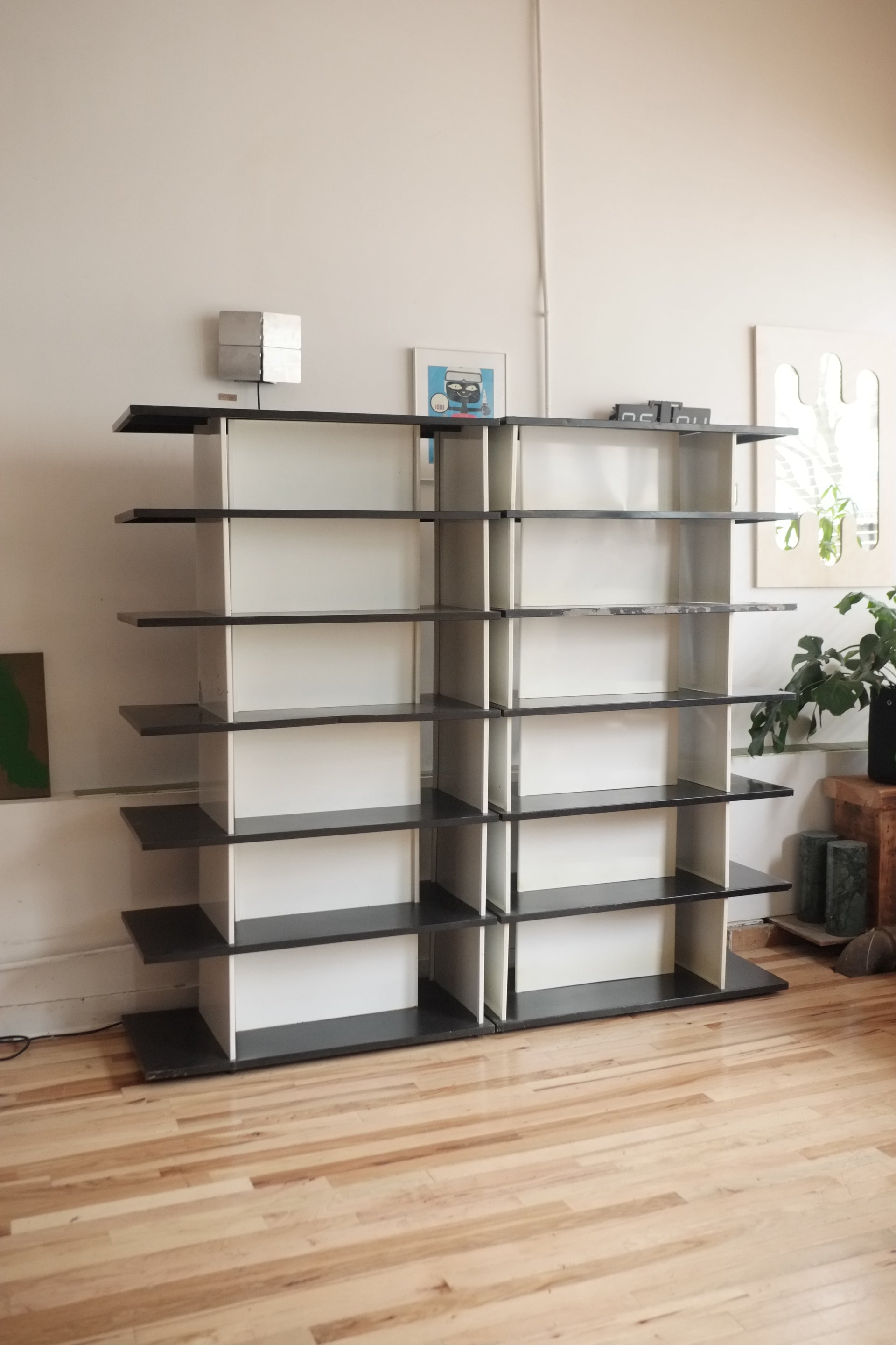 Free Standing bookshelves by Wim Reitveld for De Bijenkorf c.1960 (Each)