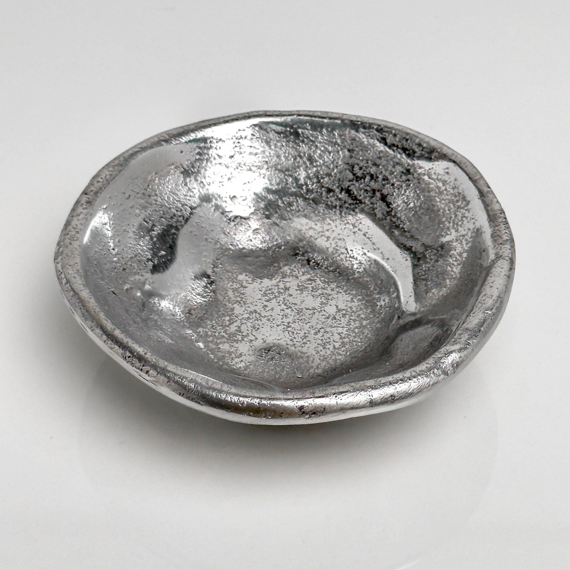Silver Textured Serving Dish
