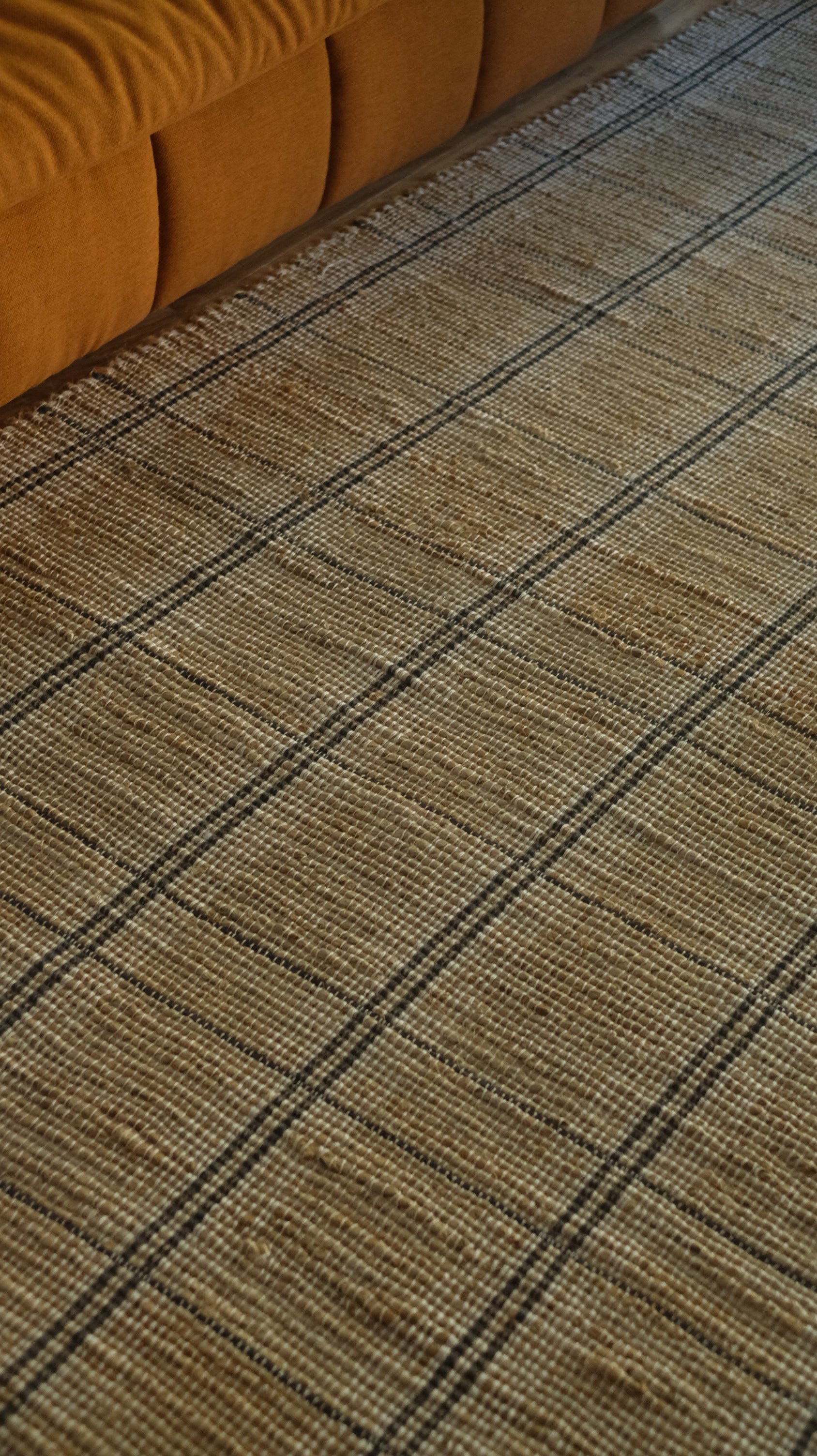 Oscar Plaid Jute Area Rug