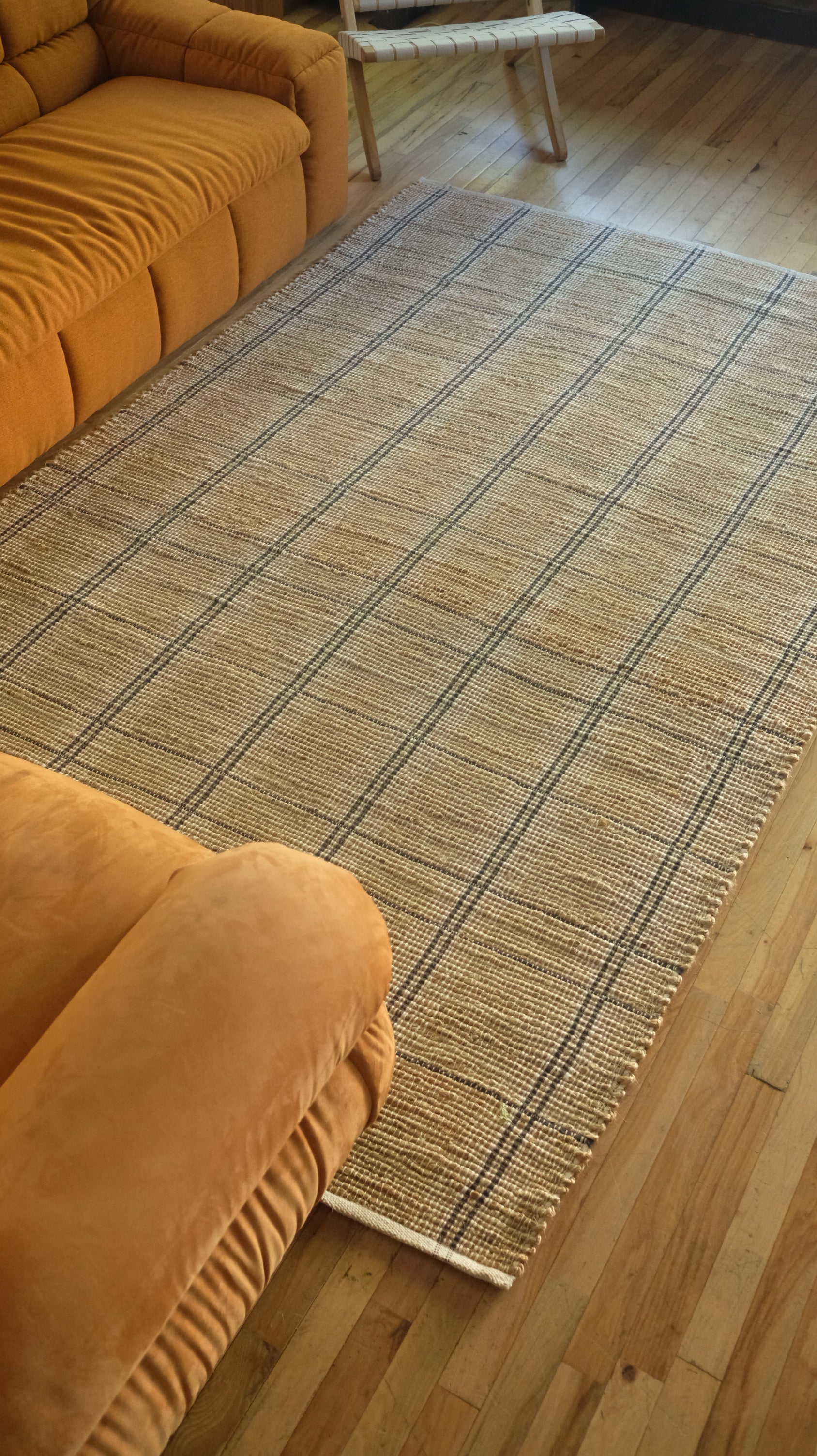 Oscar Plaid Jute Area Rug