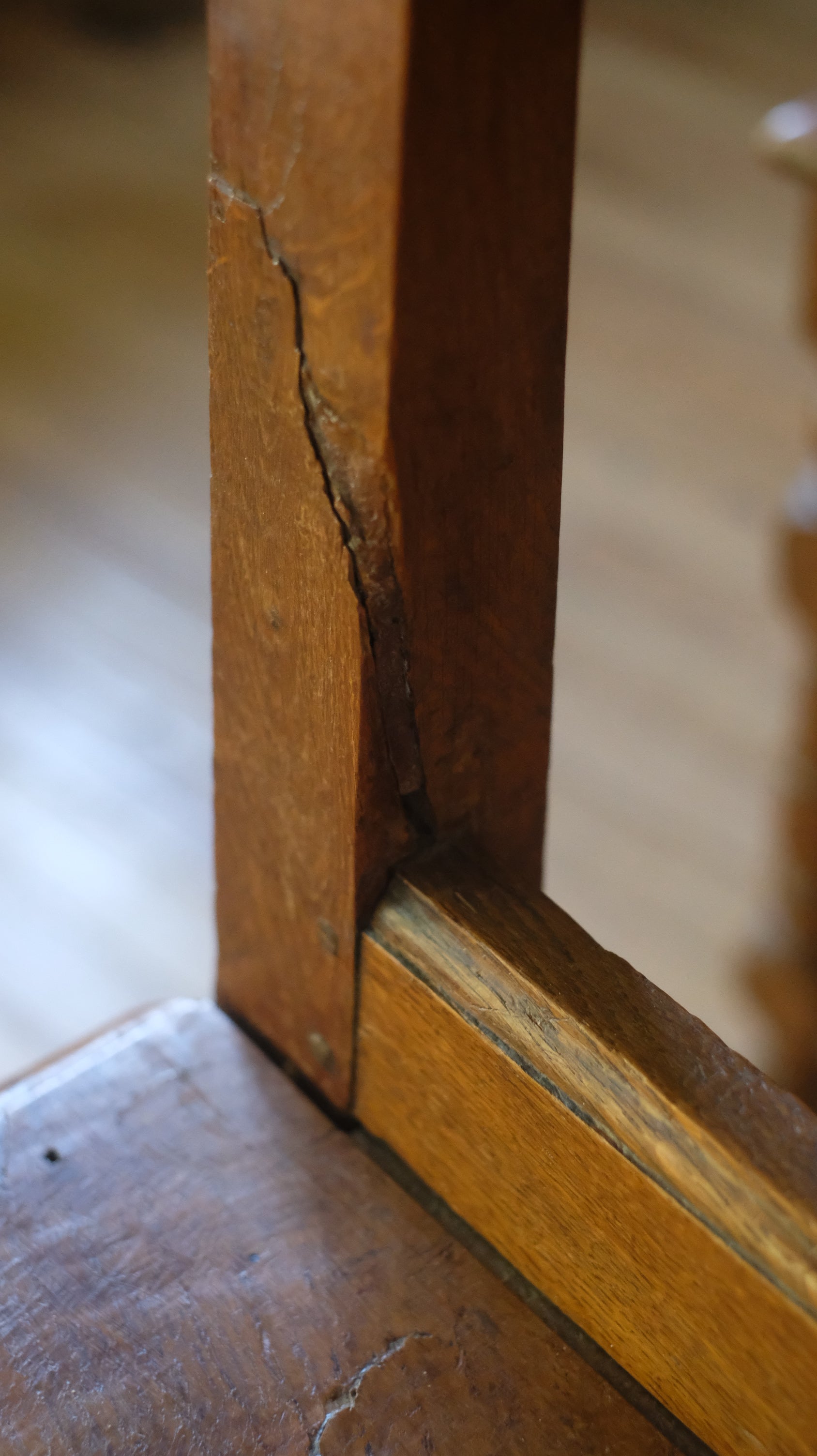 French Oak Nun's Chairs
