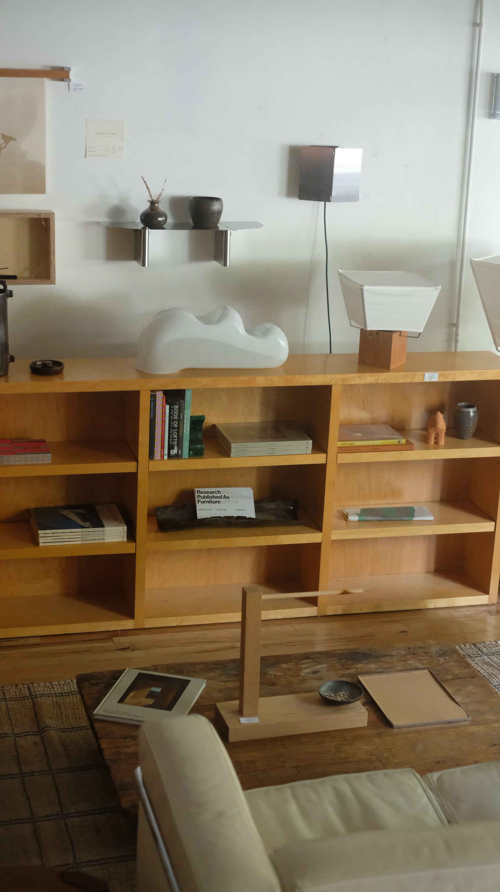 Long Plywood Book Shelf
