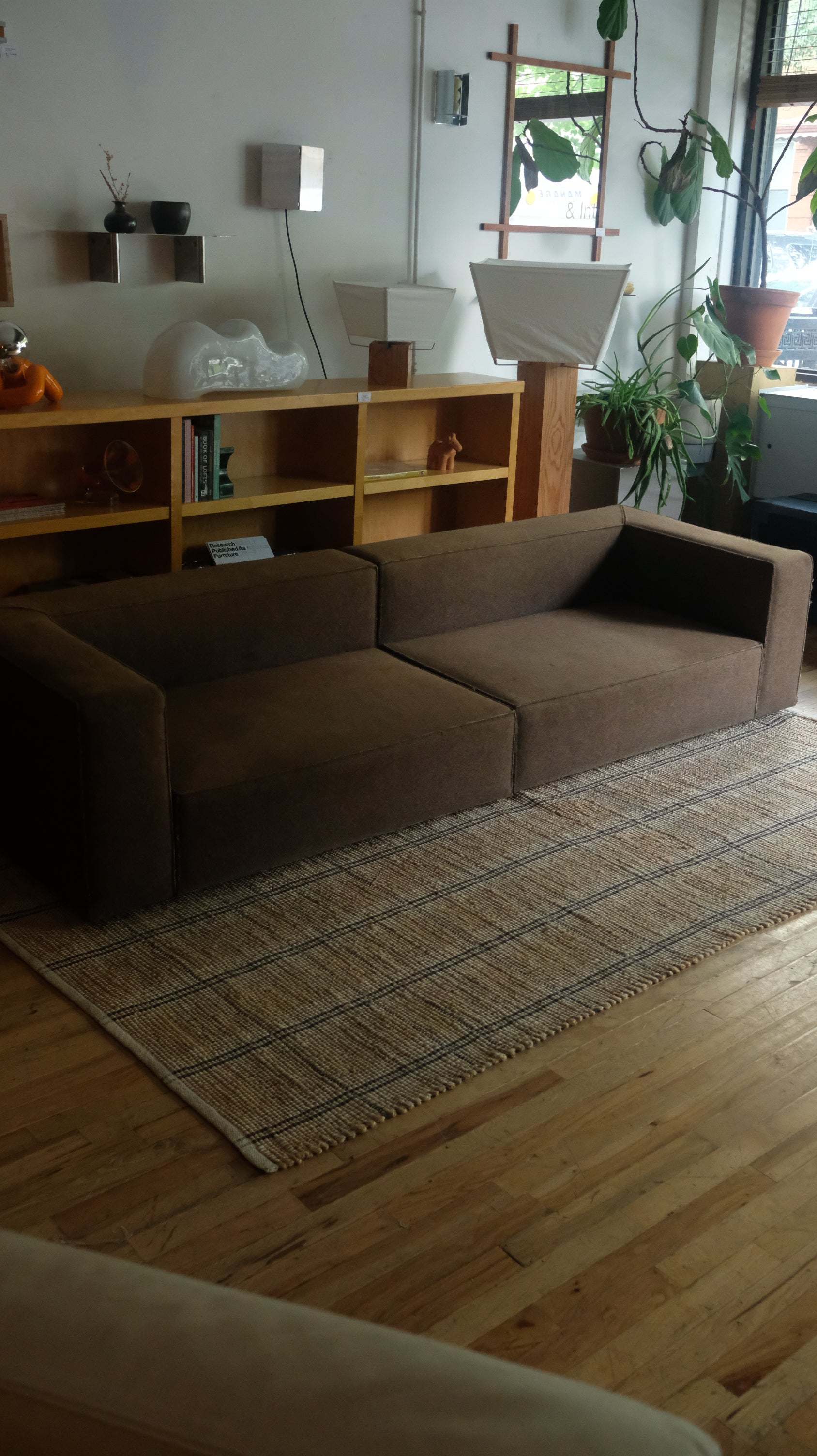 Low Profile Felt/Wool Sofa