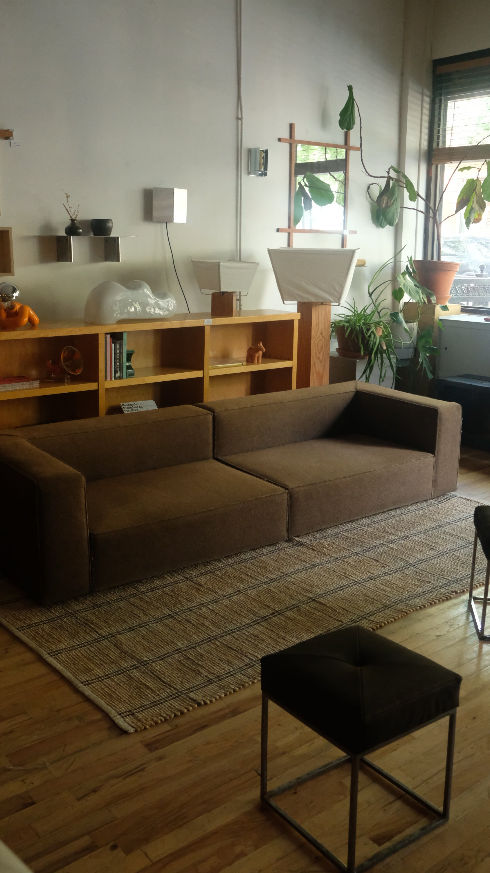 Low Profile Felt/Wool Sofa
