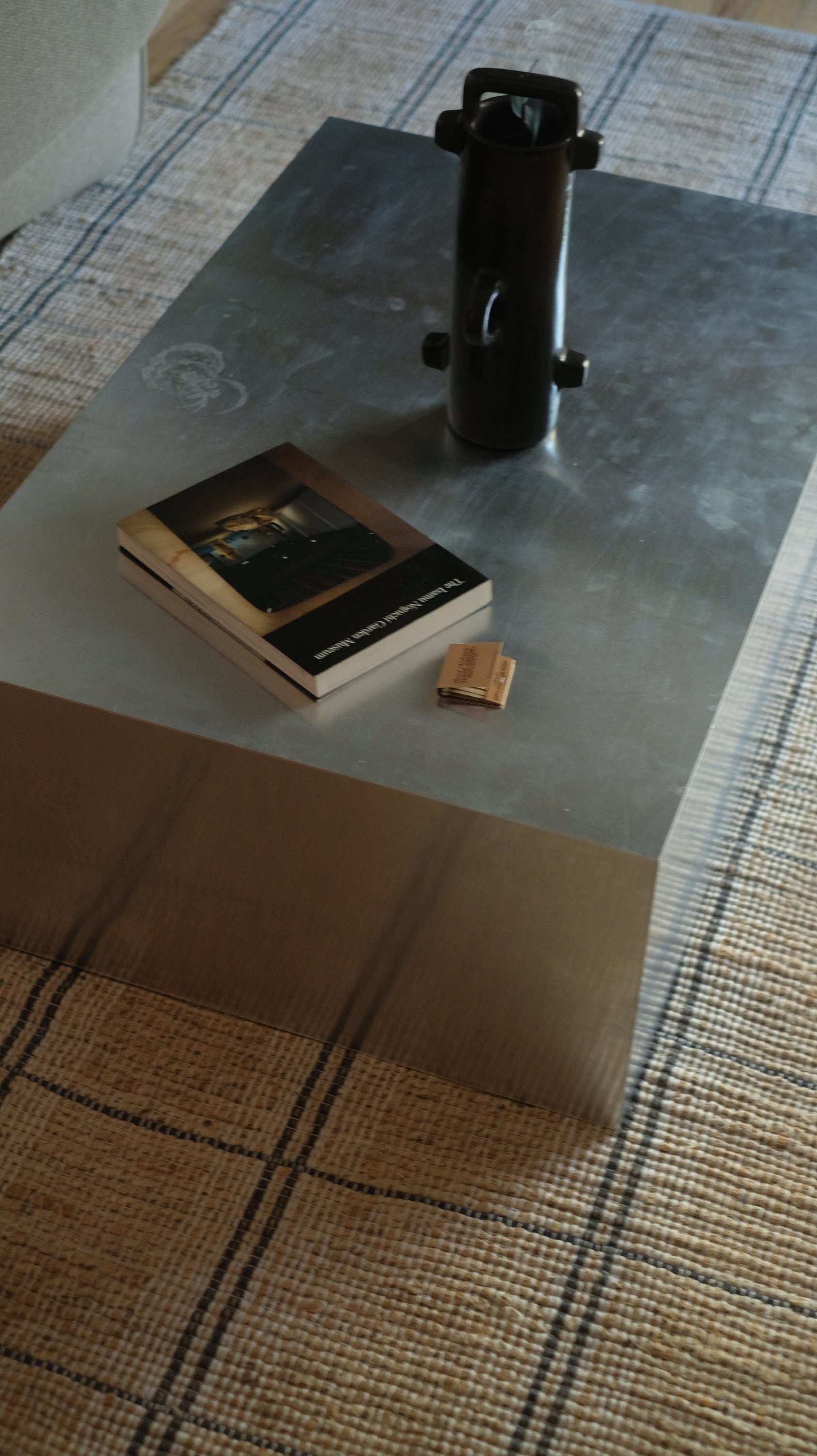 Steel coffee table