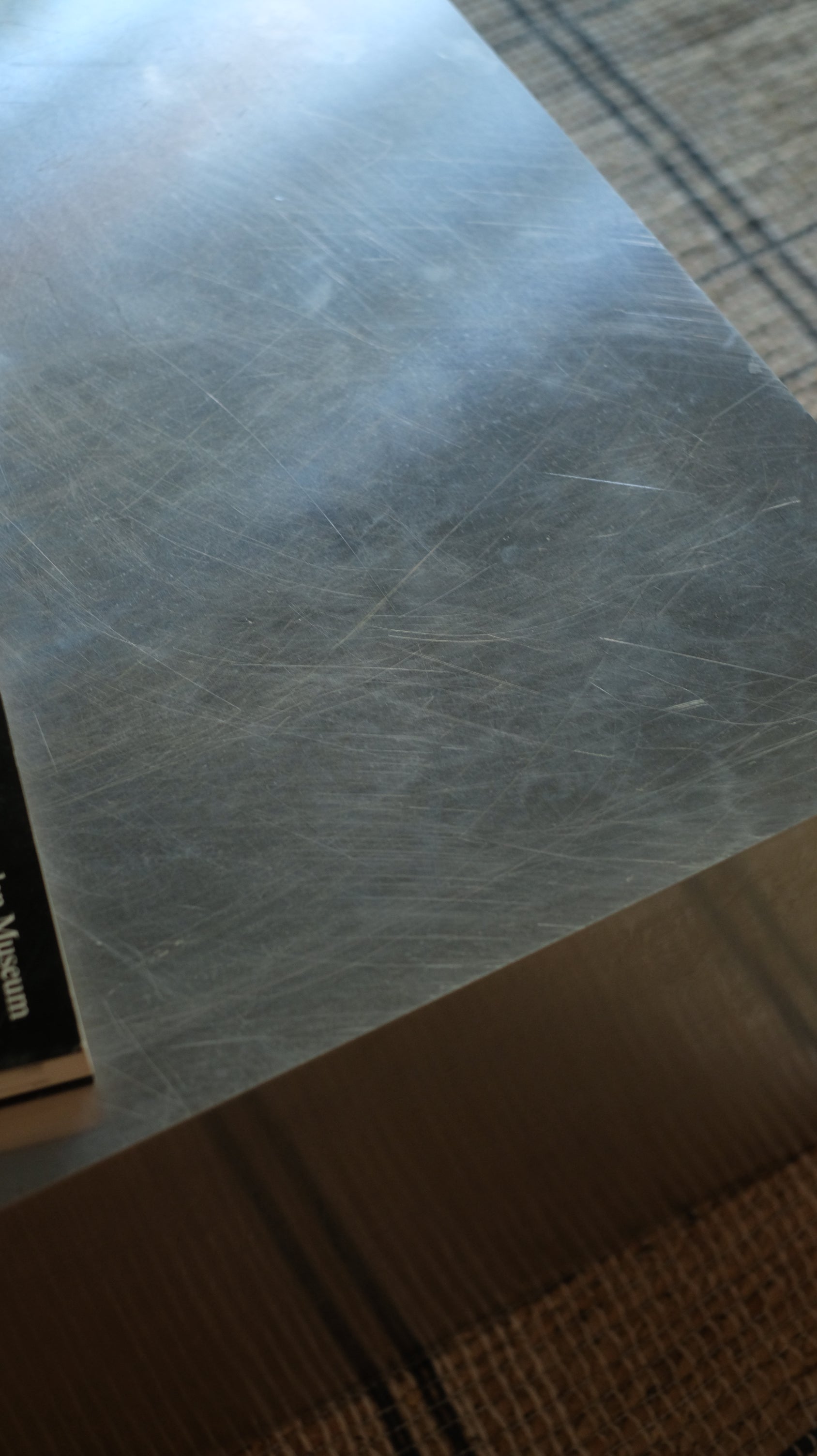 Steel coffee table