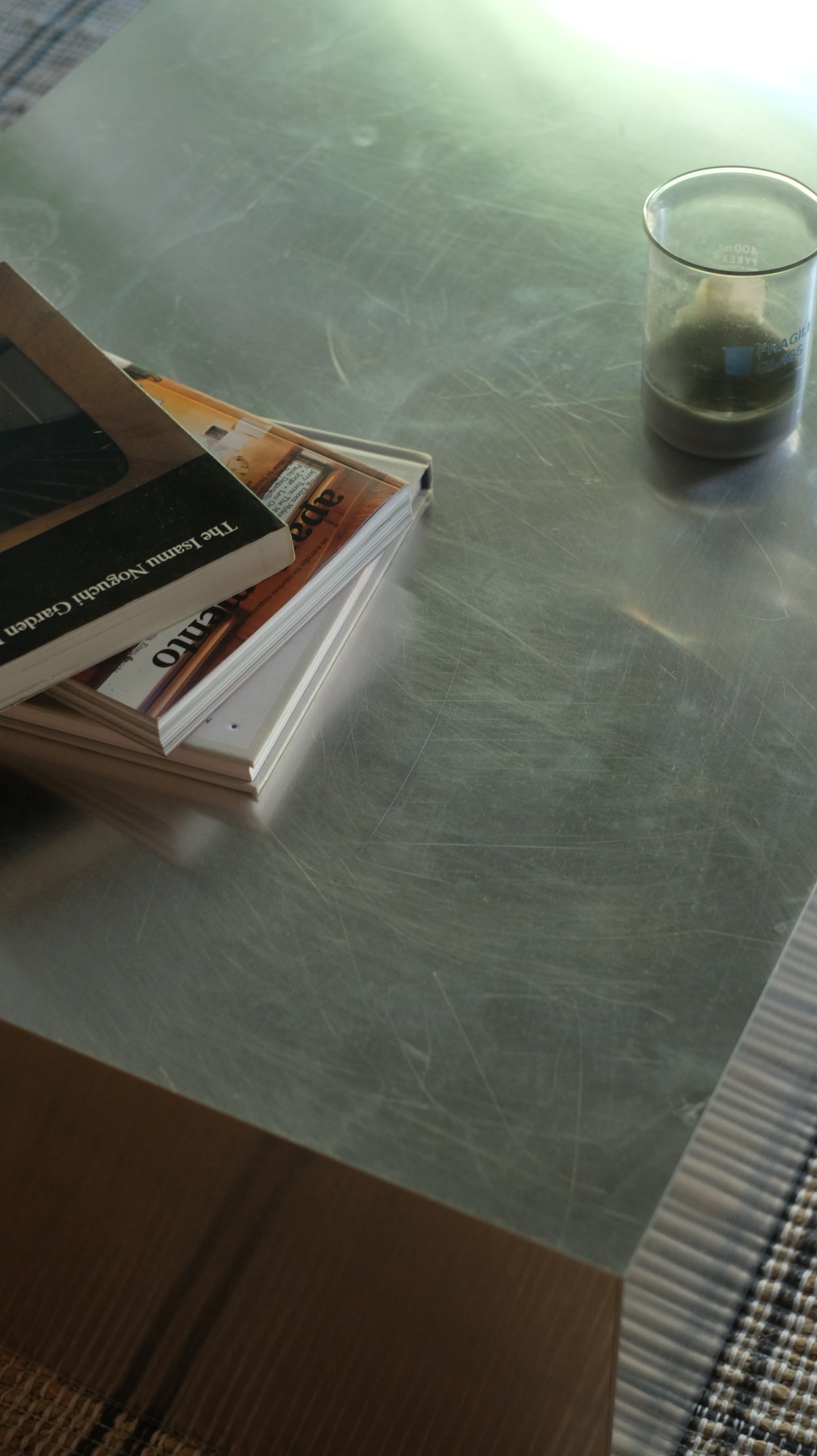 Steel coffee table