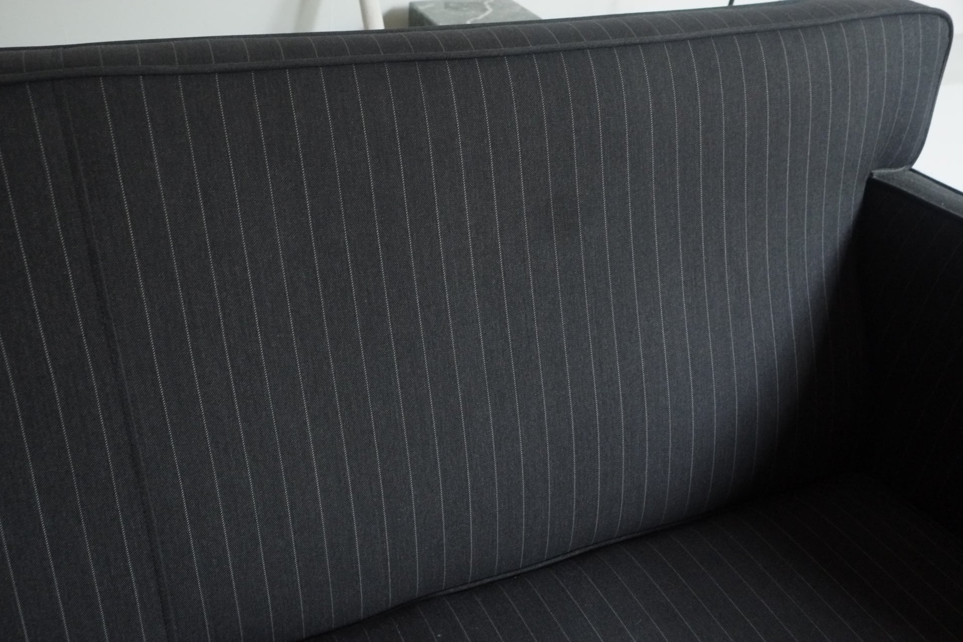 Mies van der Rohe 'Krefeld' Sofa in Navy Pinstripe for Knoll