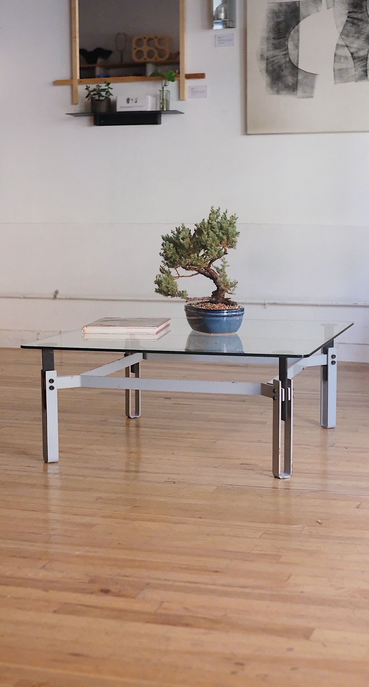 Steel and Glass Coffee Table