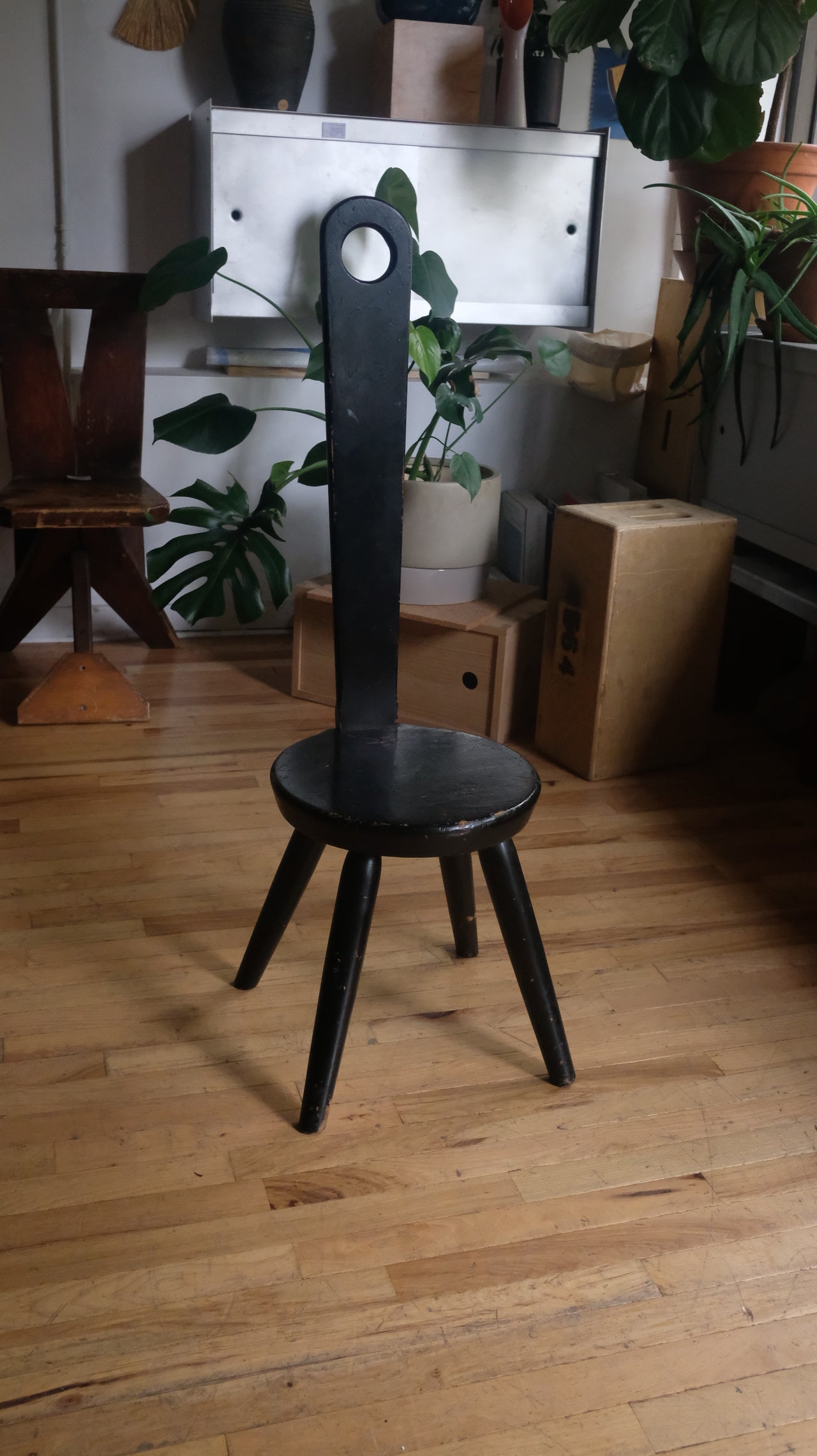 1950s Fireside Keyhole Chair by William Fetner