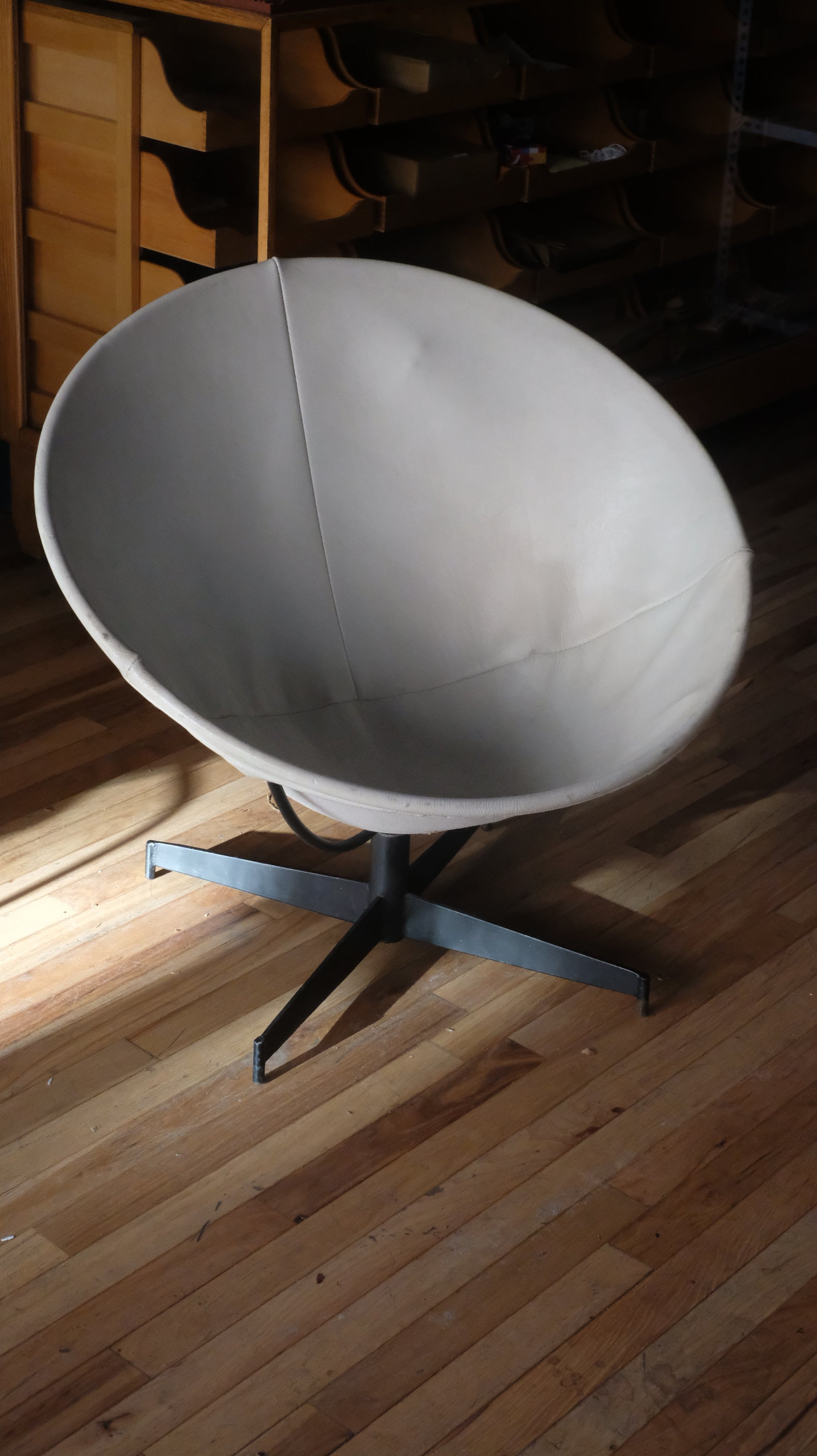 Leather Chair by William Katavolos