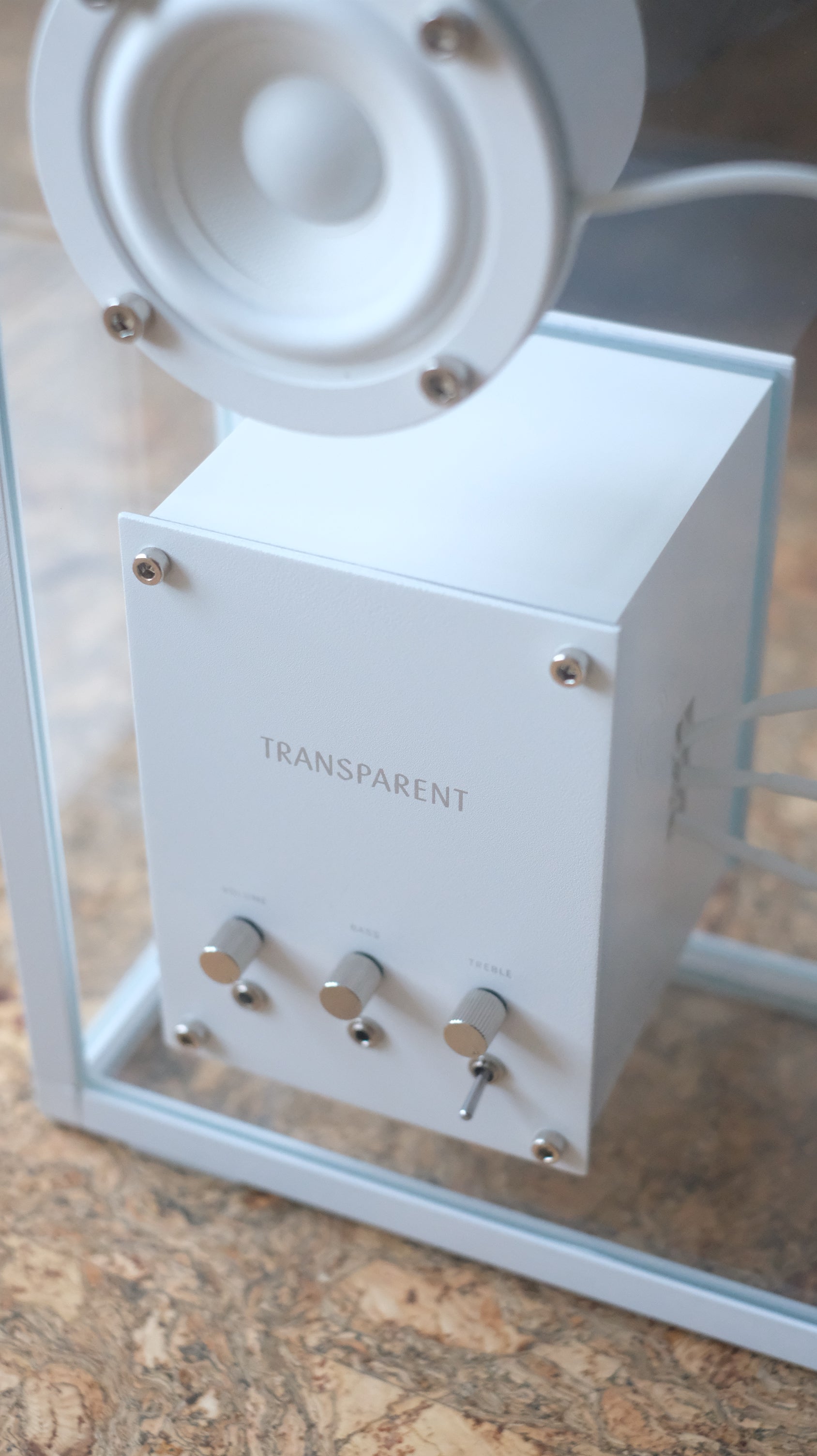 Transparent Speaker - Large (White) - lichennyc