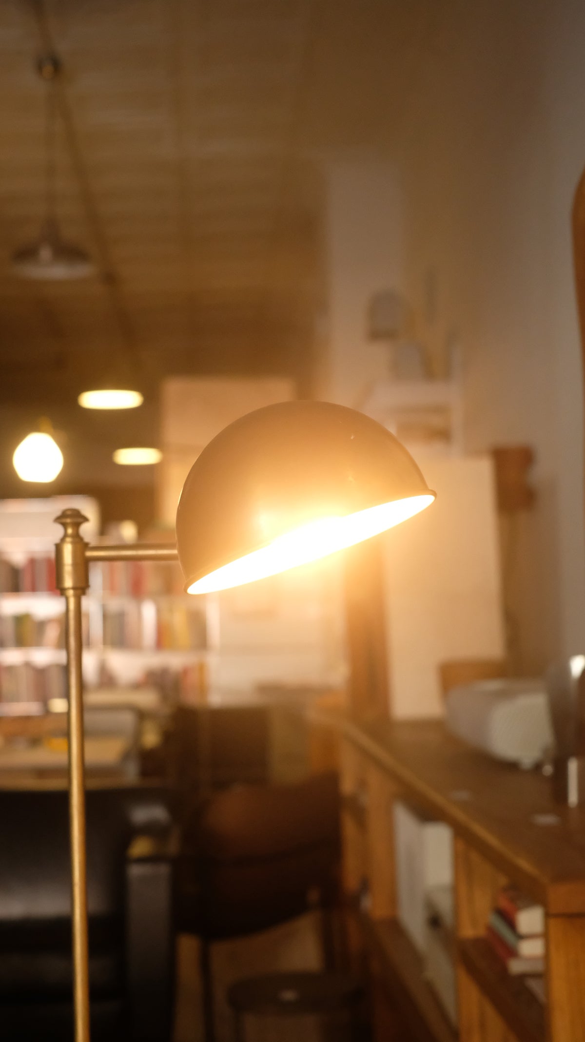 Empty Joint Design Brass Pharmacy Floor Lamp β lichennyc