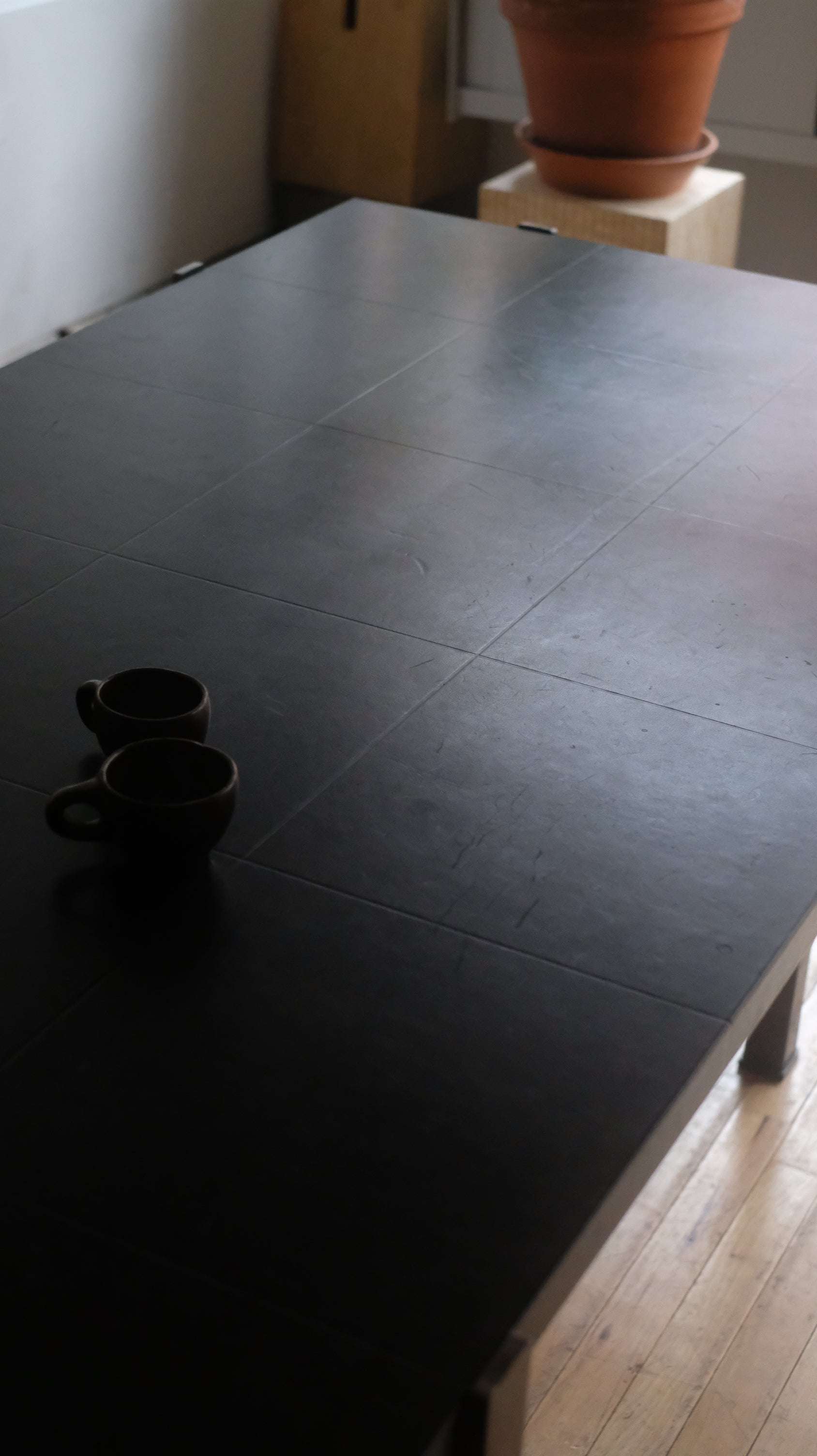 Leather Dining Table