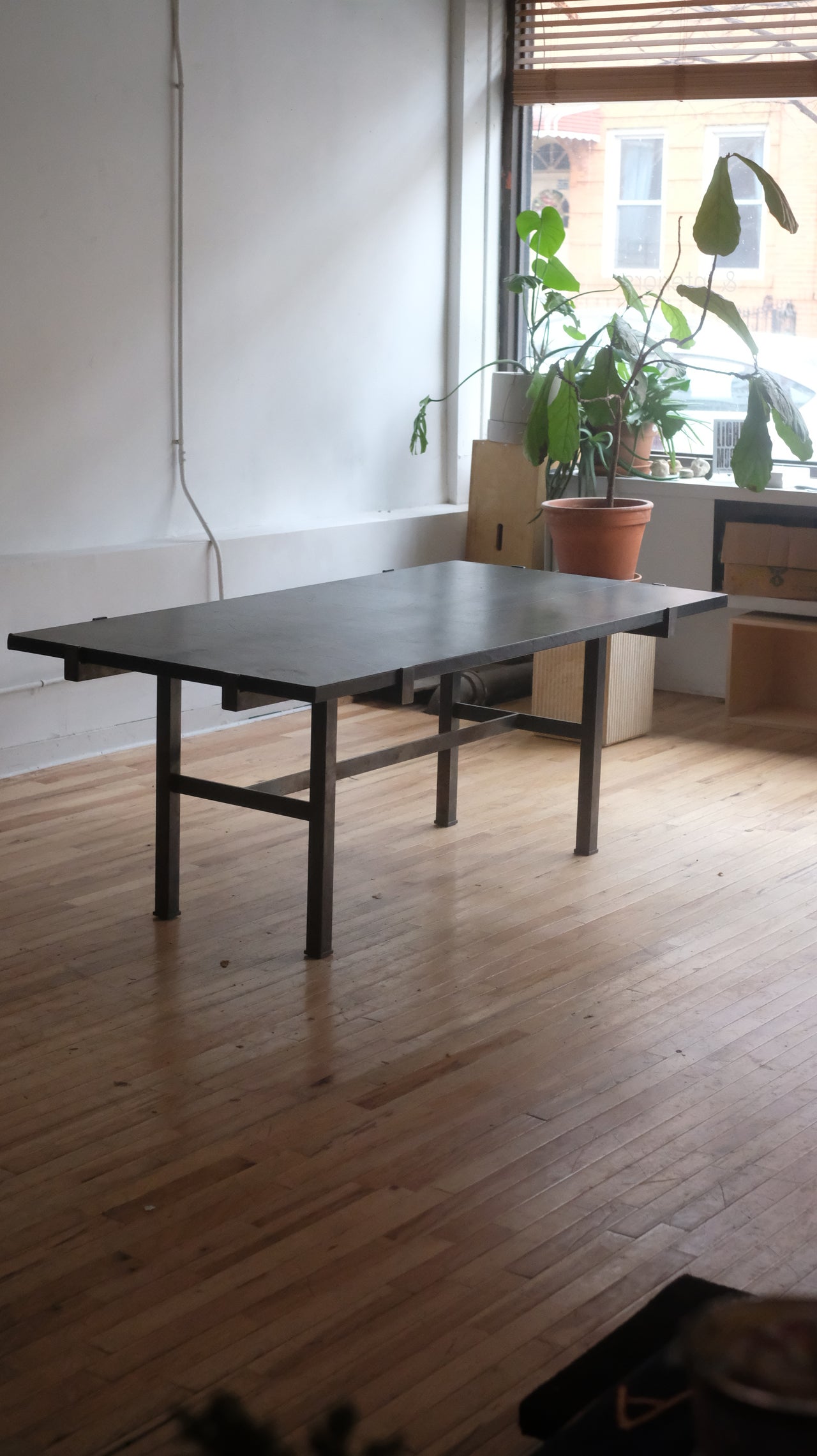 Leather Dining Table
