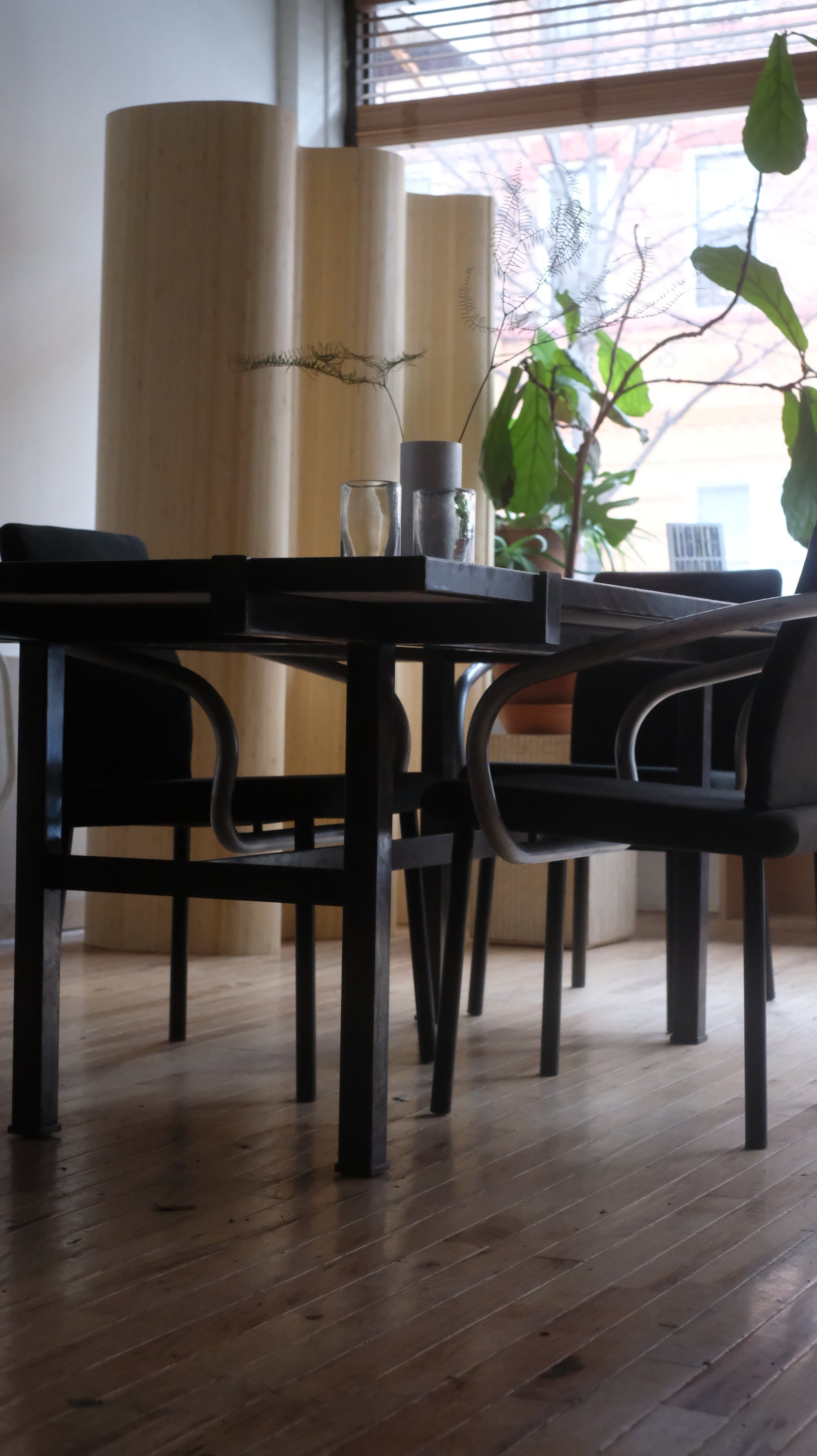 Leather Dining Table