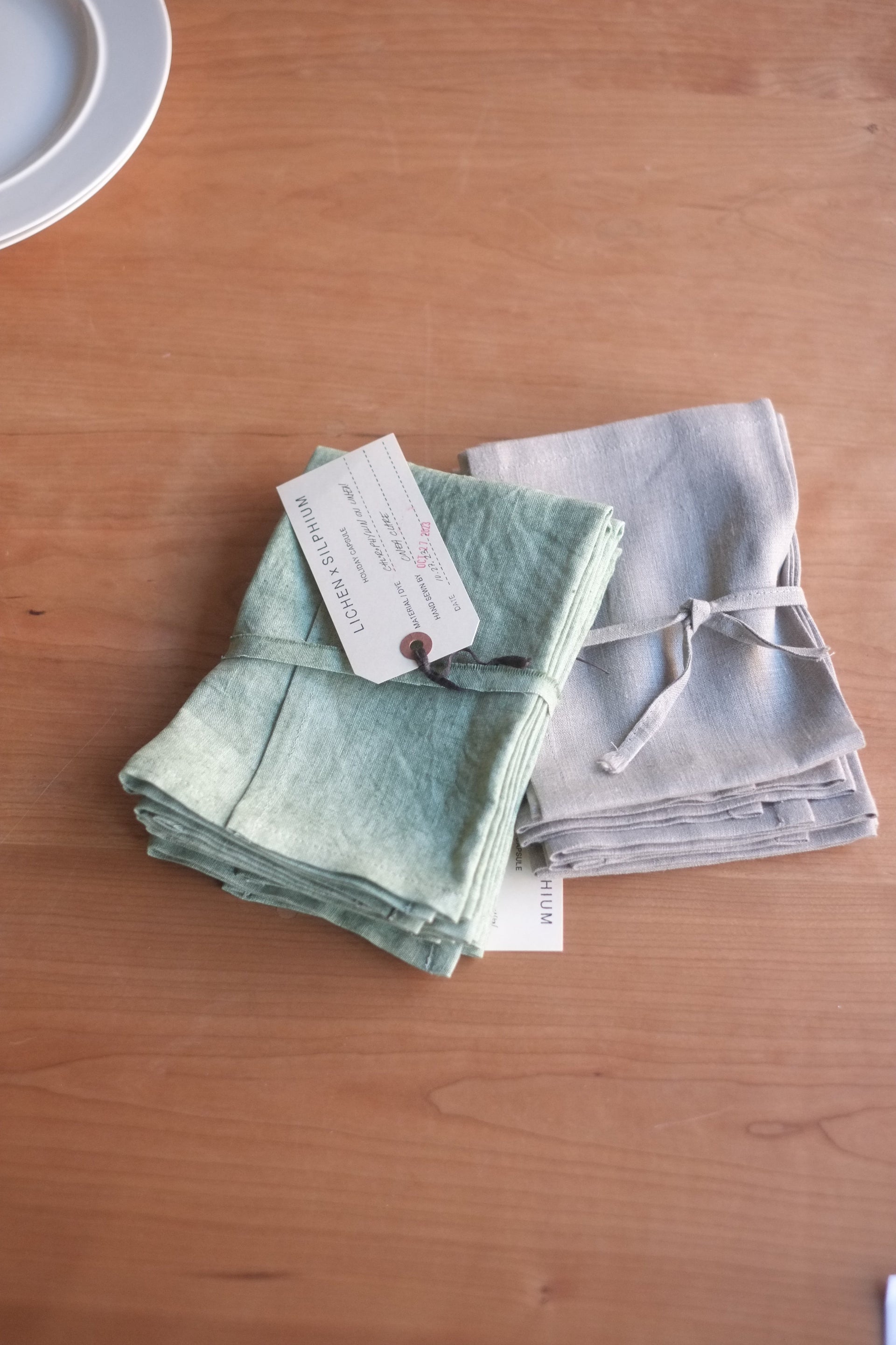 Lichen x Silphium Linen Napkin set (4 pack)