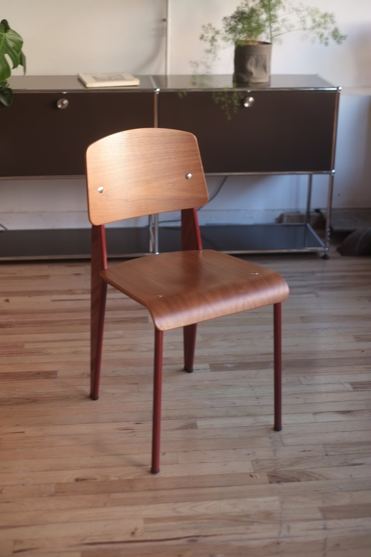 Standard chair by Jean Prouvé for Vitra (Japanese Red)