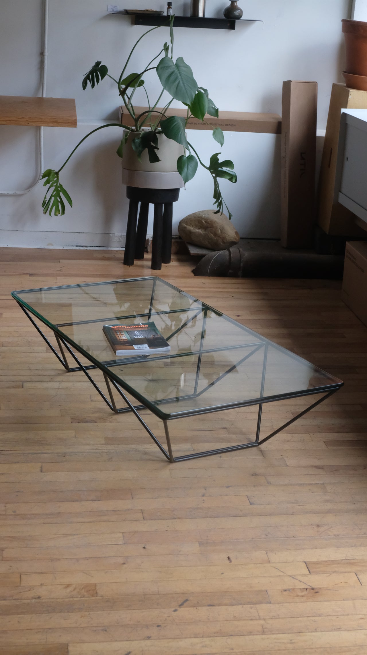 Alanda Rectangular Glass Coffee Table by Paolo Piva for B&B Italia