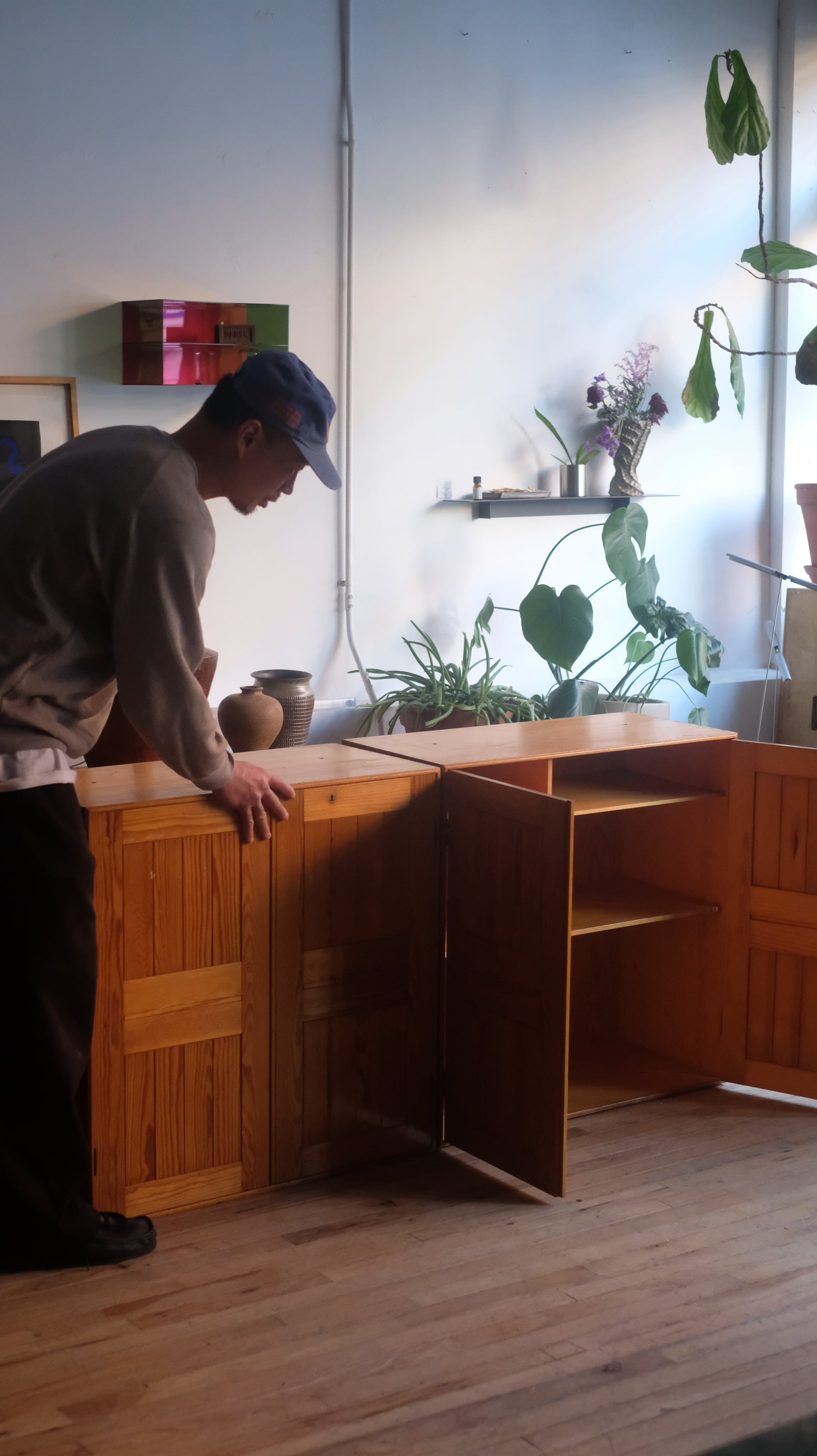 Mogens Koch Pine Cabinets by Rud Rasmussen (Pair Only)