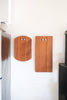Sapele Serving Board with Aluminum Wall Hook (large)