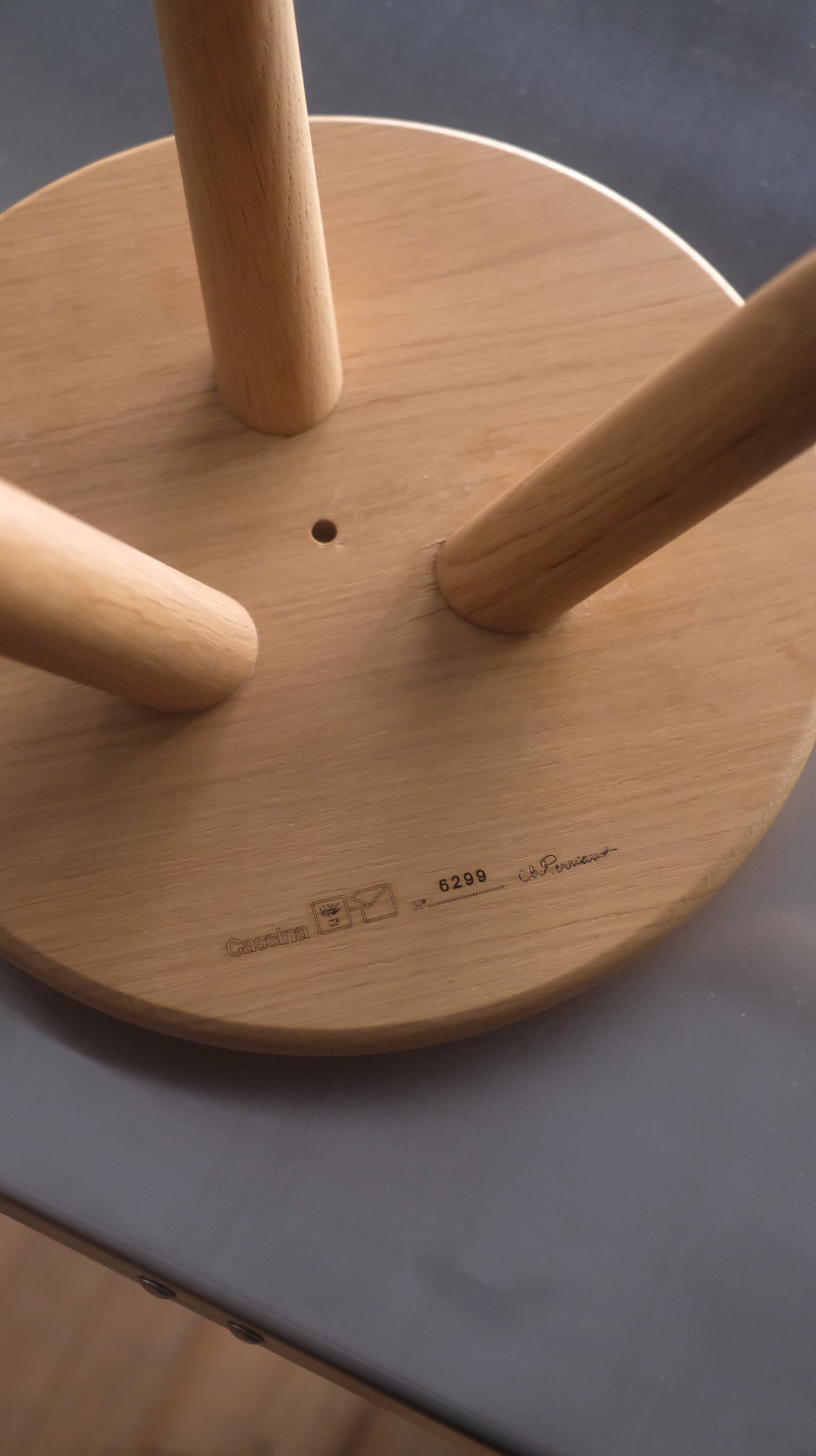 524 Tabouret Berger Stool by Charlotte Perriand for Cassina