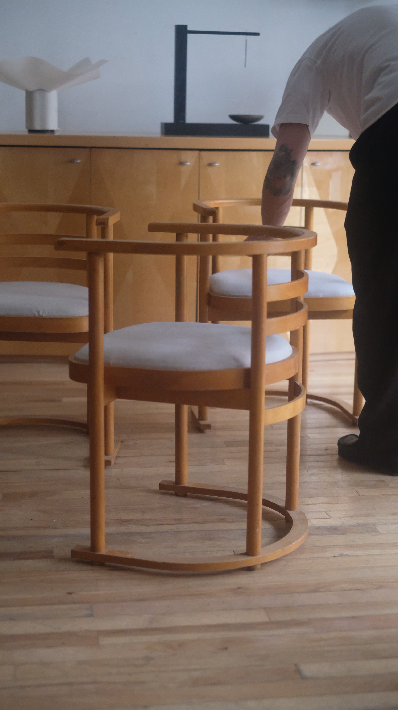 Josef Hoffmann style bentwood armchairs (Set of 4)