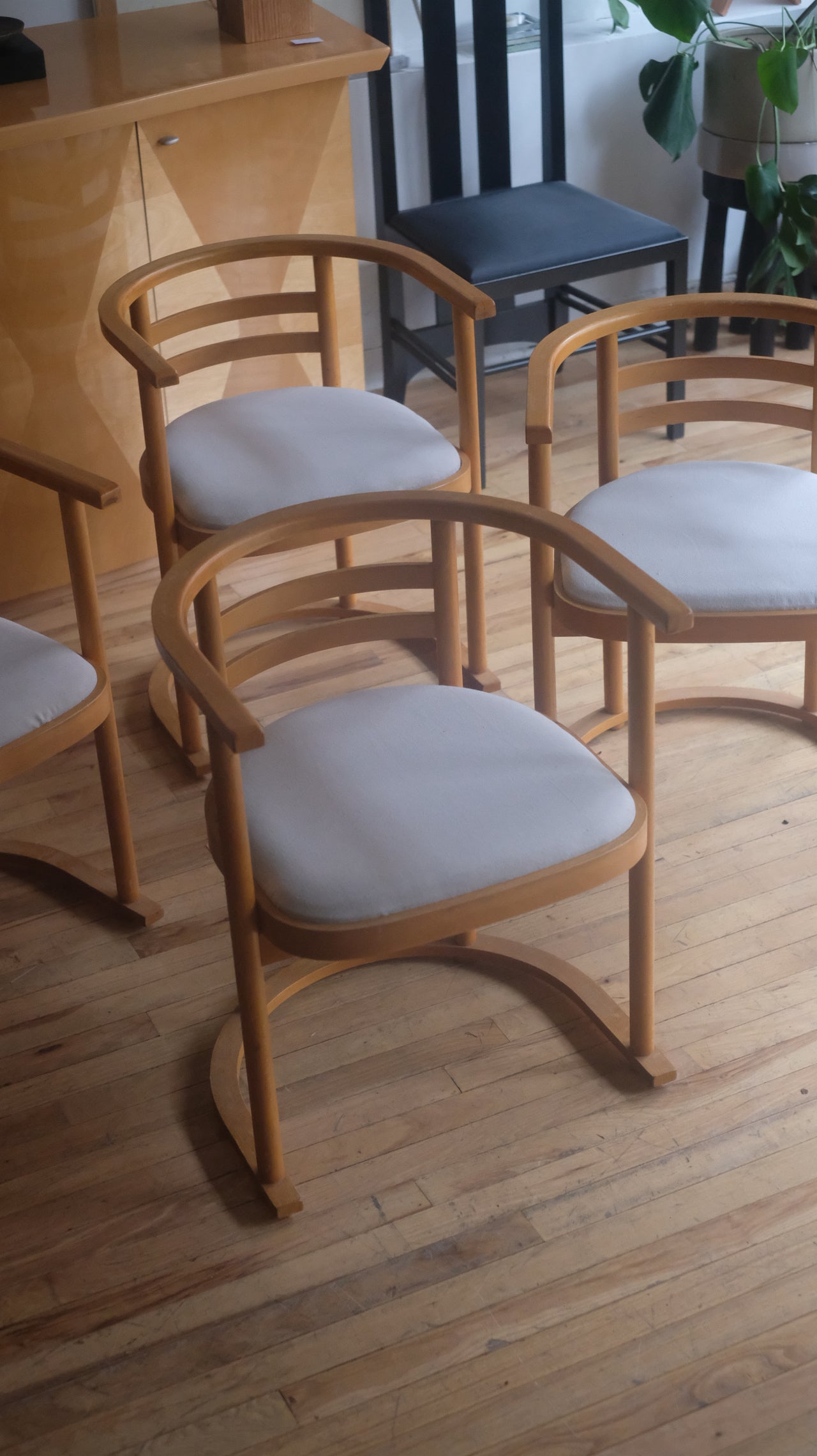 Josef Hoffmann style bentwood armchairs (Set of 4)