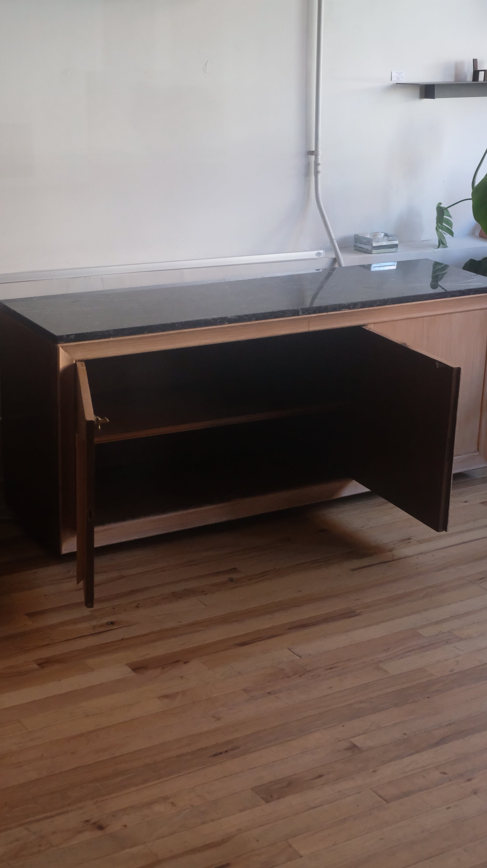 Marble top wood credenzas (Price Per)