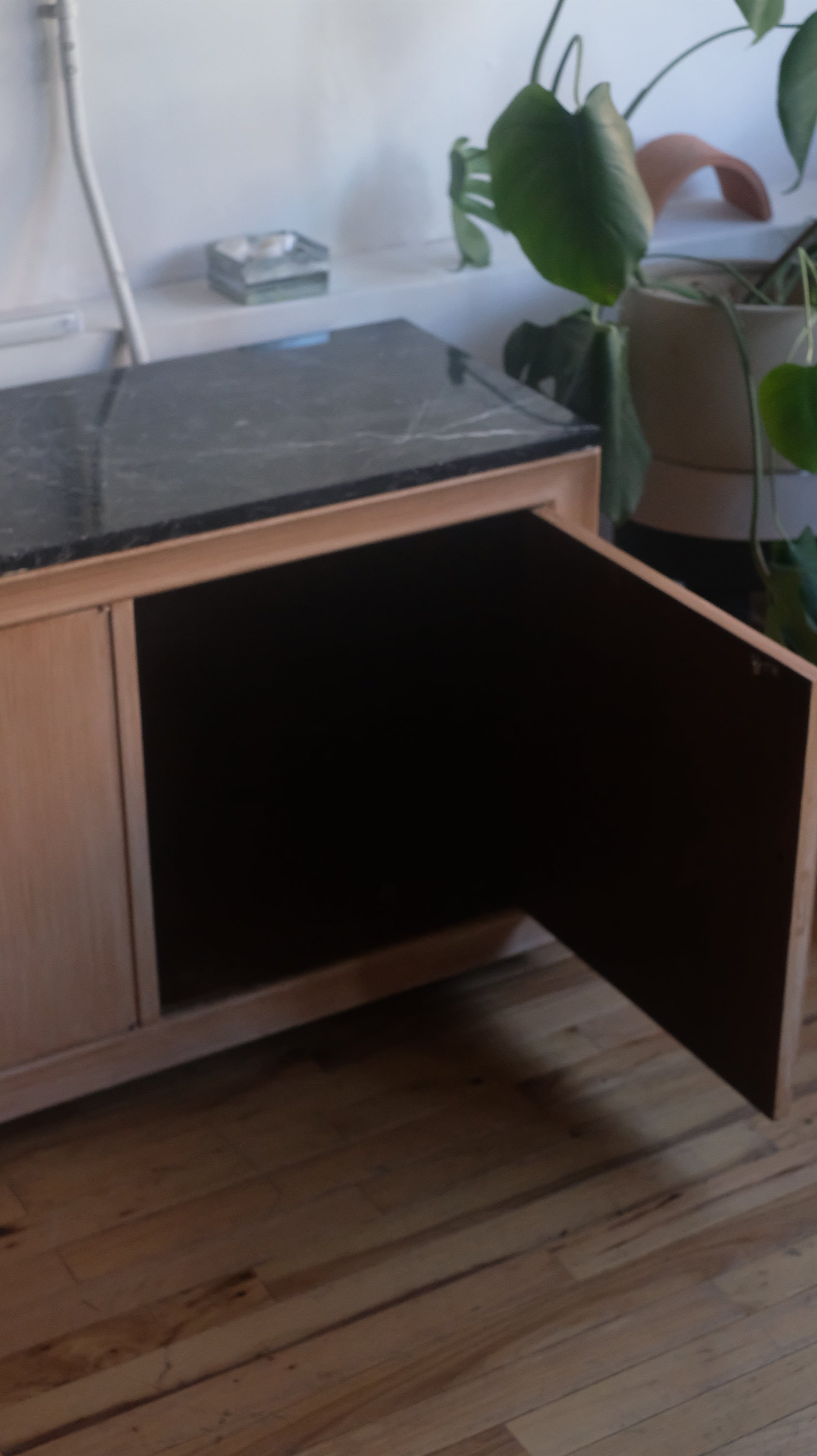 Marble top wood credenzas (Price Per)