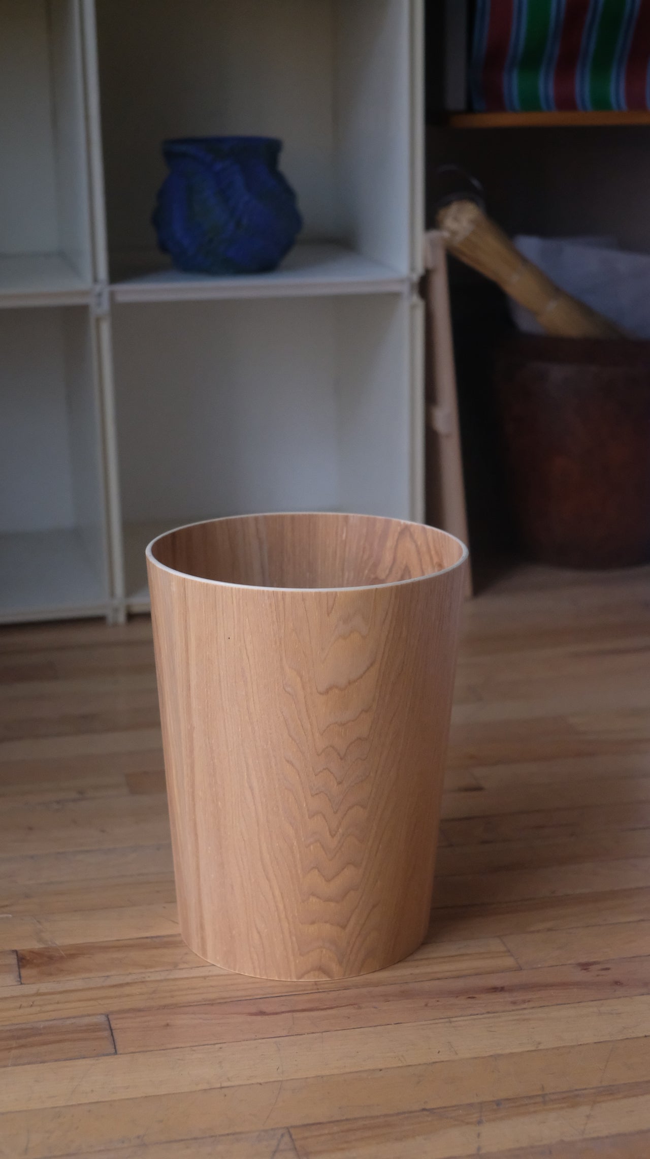 Hardwood Wastepaper Basket