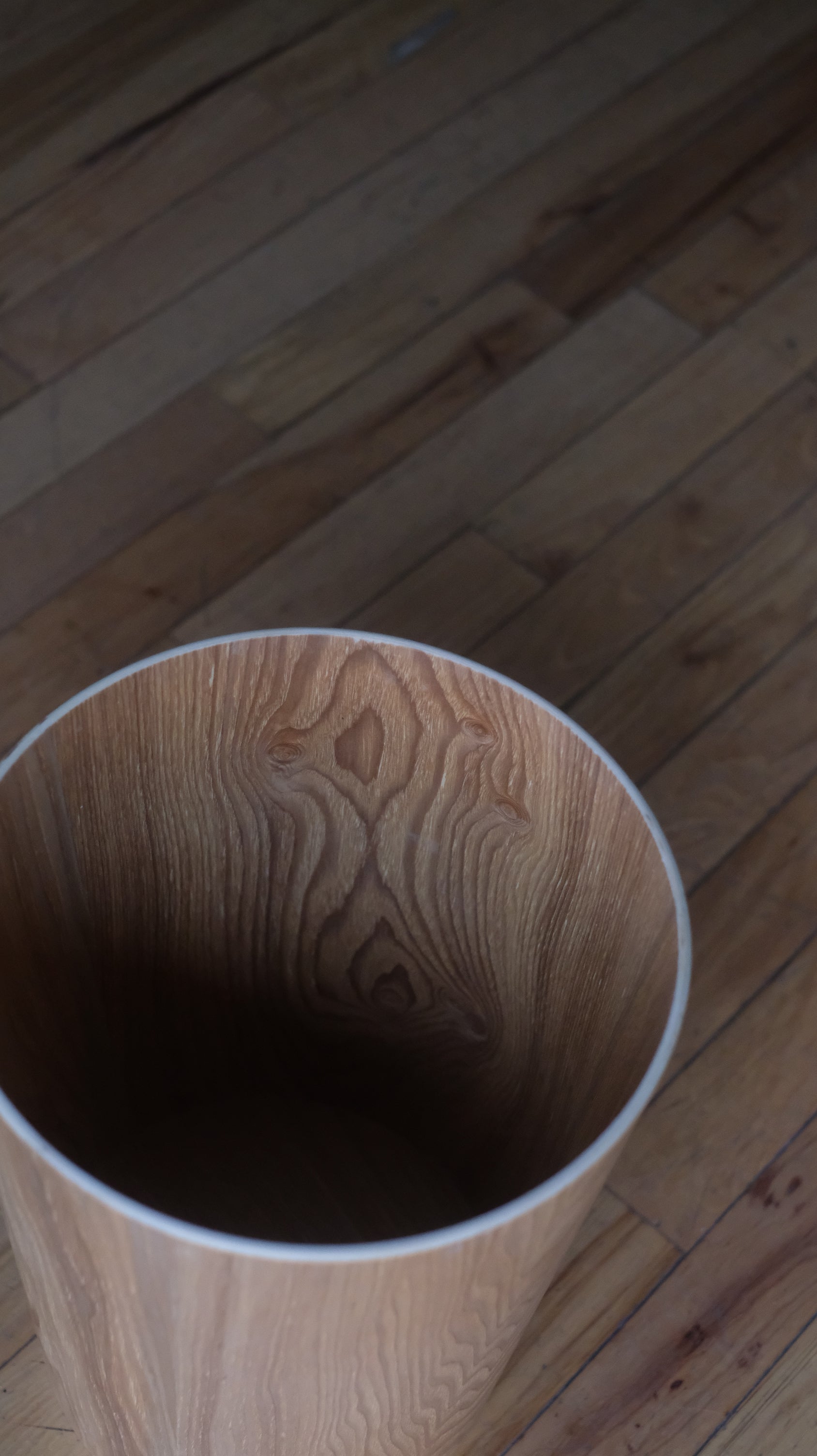 Hardwood Wastepaper Basket