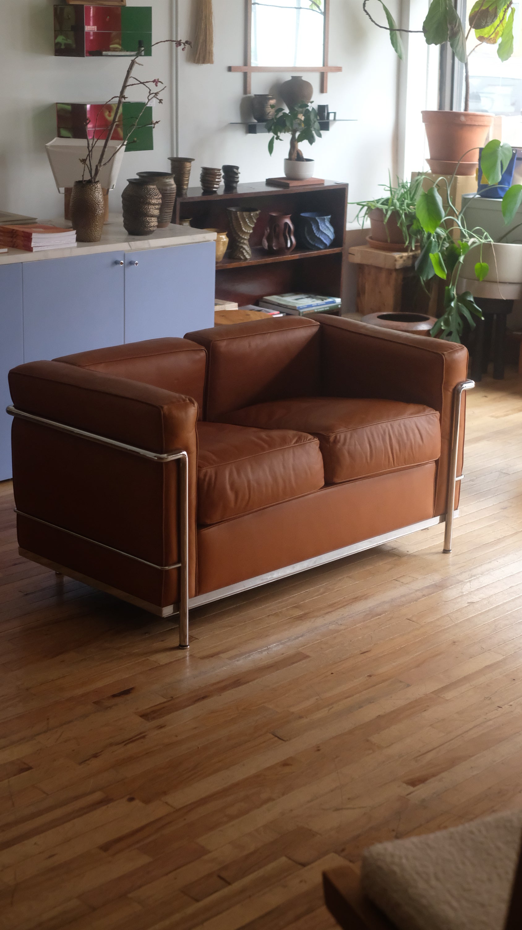LC2 Cassina 2 Seater (Tan Leather)