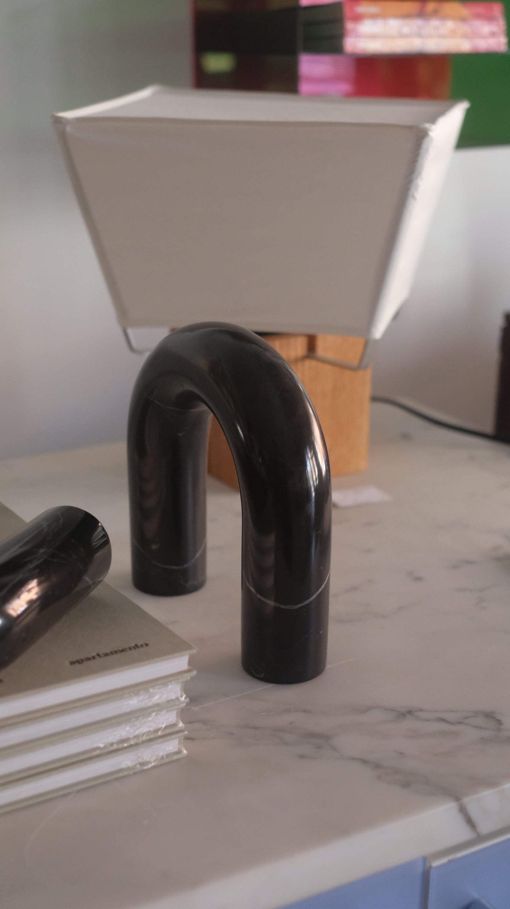 Black Marble Bookend Arches by Apapacho (Price Per)